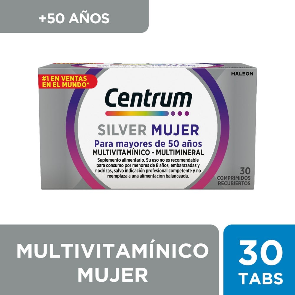Centrum Silver Mujer Multivitamínico - Multimineral 30 Comprimidos