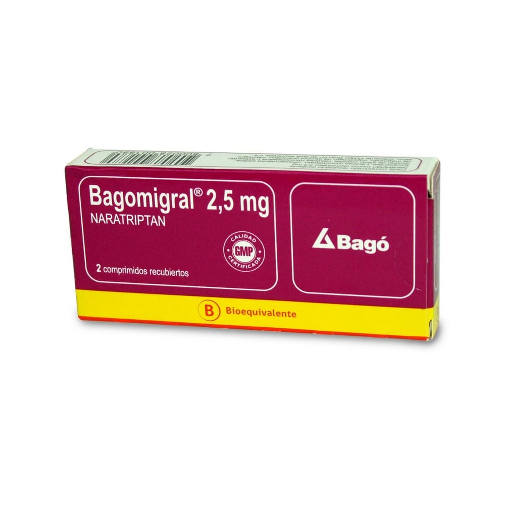 BAGOMIGRAL COMPRIMIDOS RECUBIERTOS 2,5 mg