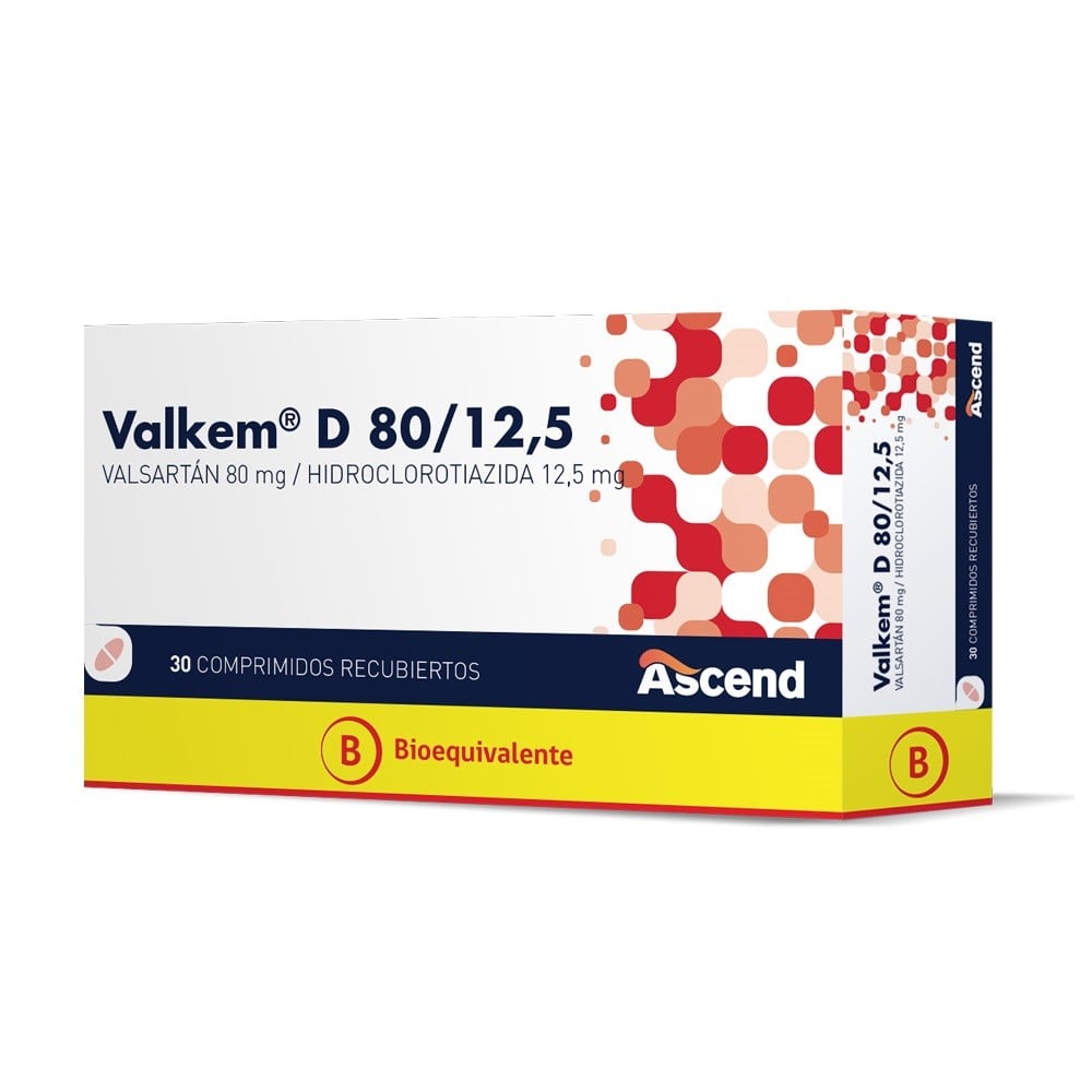 VALKEM COMPRIMIDOS RECUBIERTOS 80 mg (VALSARTÁN)