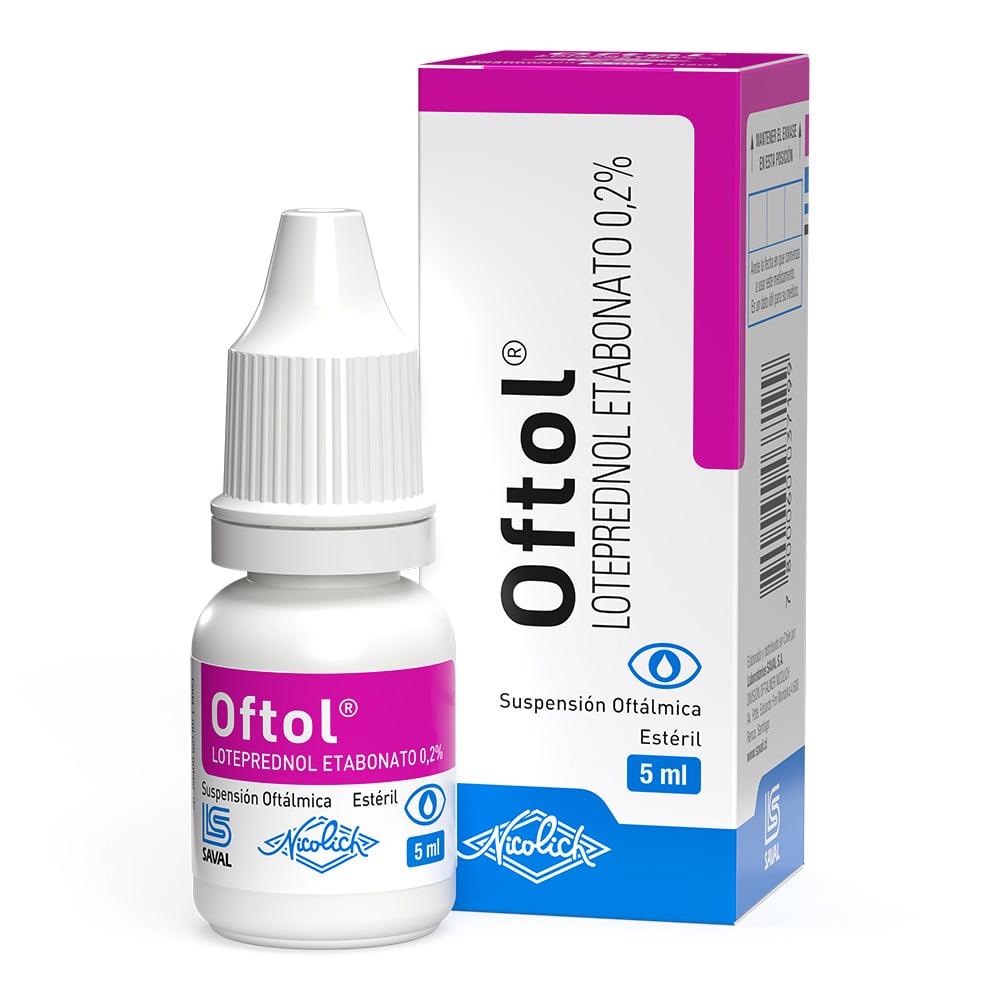 Oftol Loteprednol Etabonato 0,2% Solución Oftálmica 5 mL