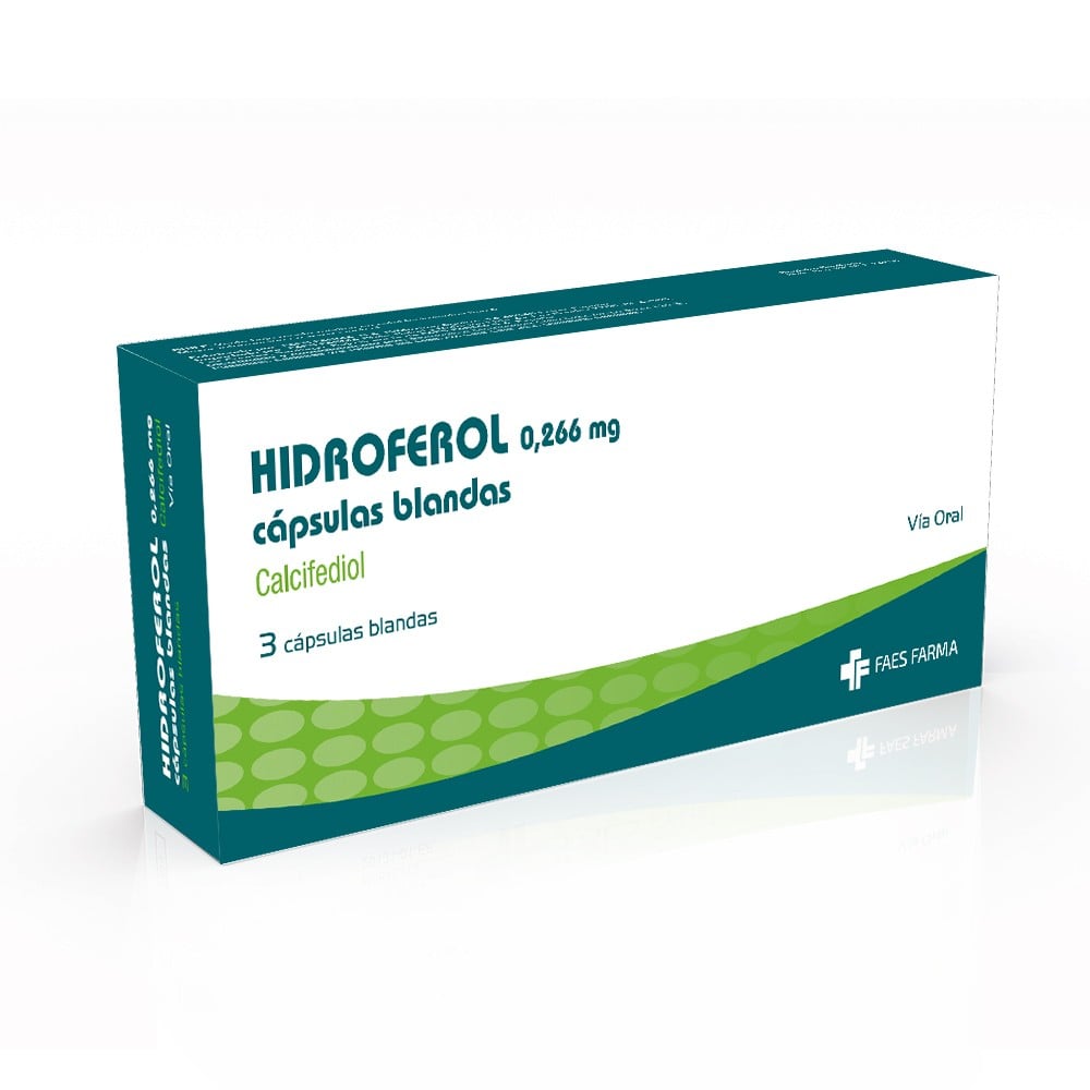Hidroferol Calcifediol 0,266 mg 3 Capsulas Blandas