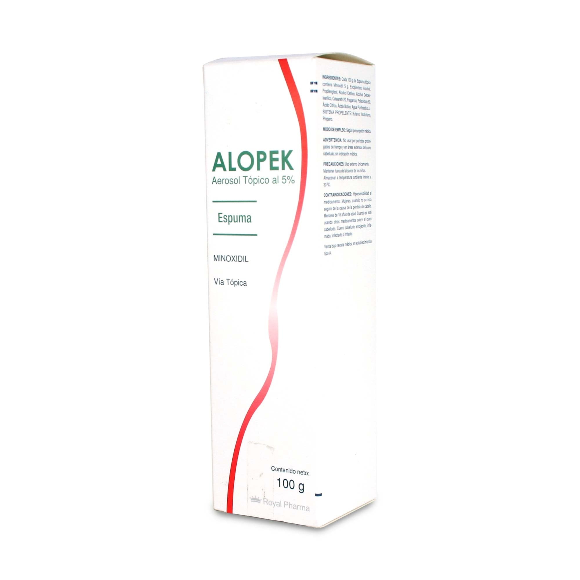 Alopek Espuma Minoxidil 5% Aerosol Tópico 100 gr