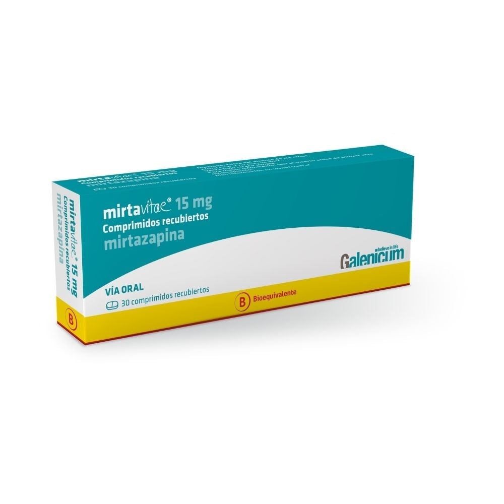 Mirtavitae Mirtazapina 15 mg 30 comprimidos recubiertos
