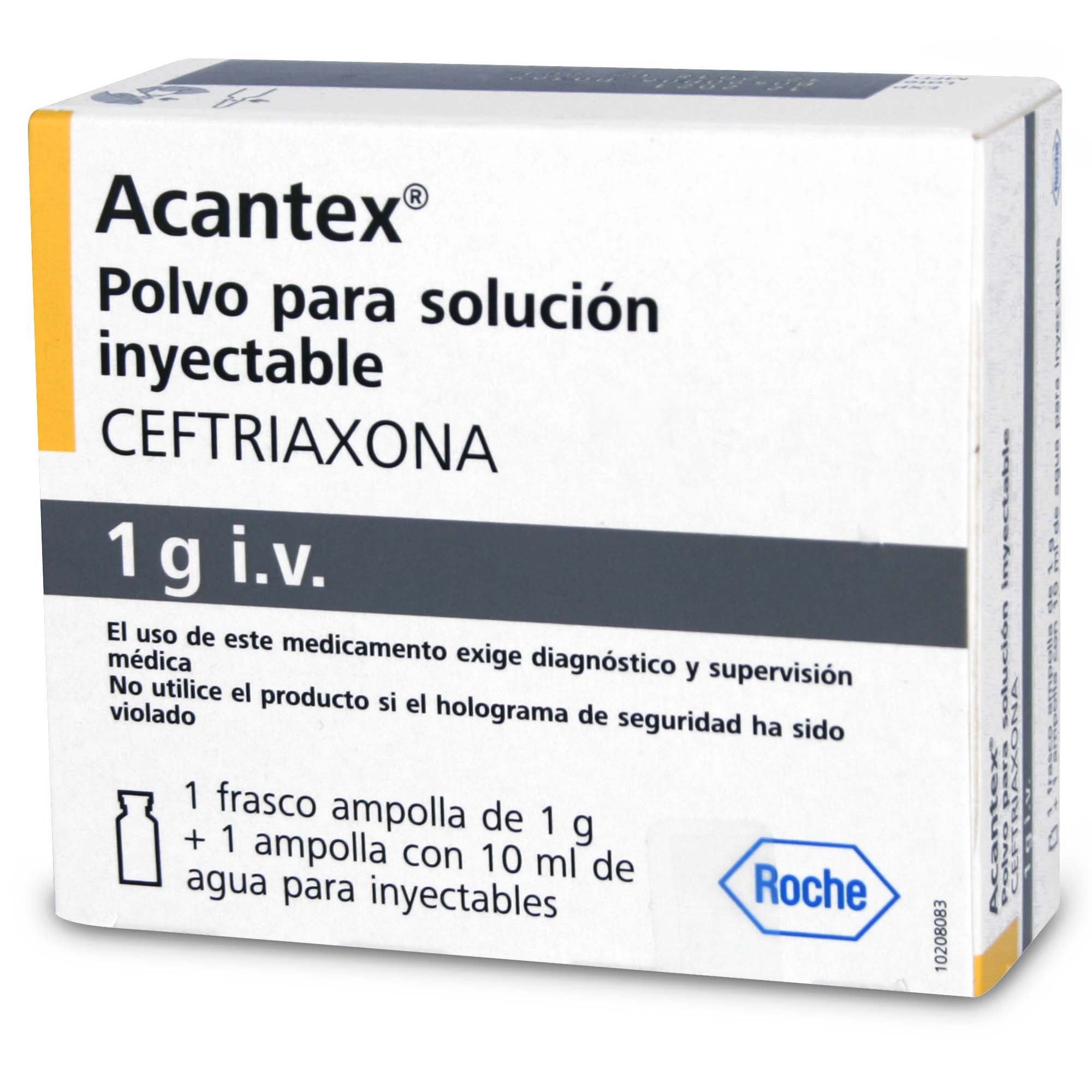 Acantex Ceftriaxona 1 gr 1 Ampolla Intravenosa