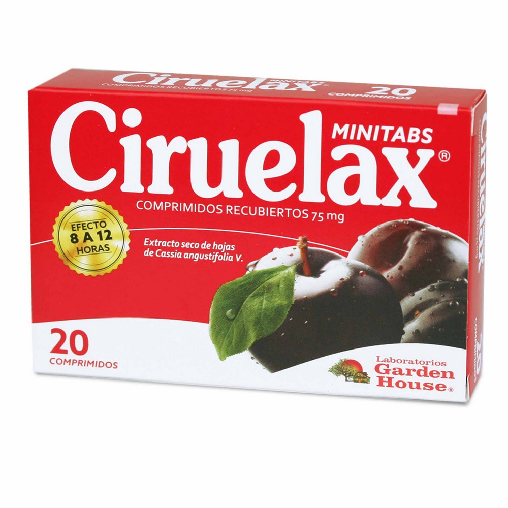 CIRUELAX MINITABS NF COMPRIMIDOS RECUBIERTOS 75 mg (EXTRACTO SECO DE HOJAS DE CASSIA ANGUSTIFOLIA VAHL. 20%)