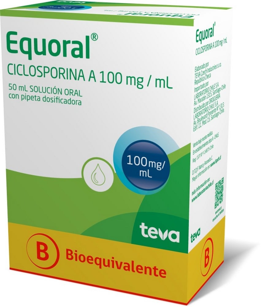 Equoral Ciclosporina 100 mg/ml Jarabe 50 ml