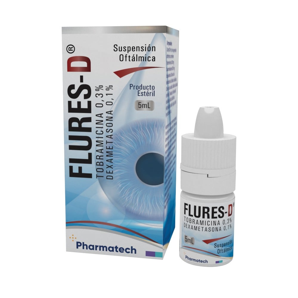 Flures-D Solucion Oftalmica Tobramicina 0,3% /Dexametasona 0,1%