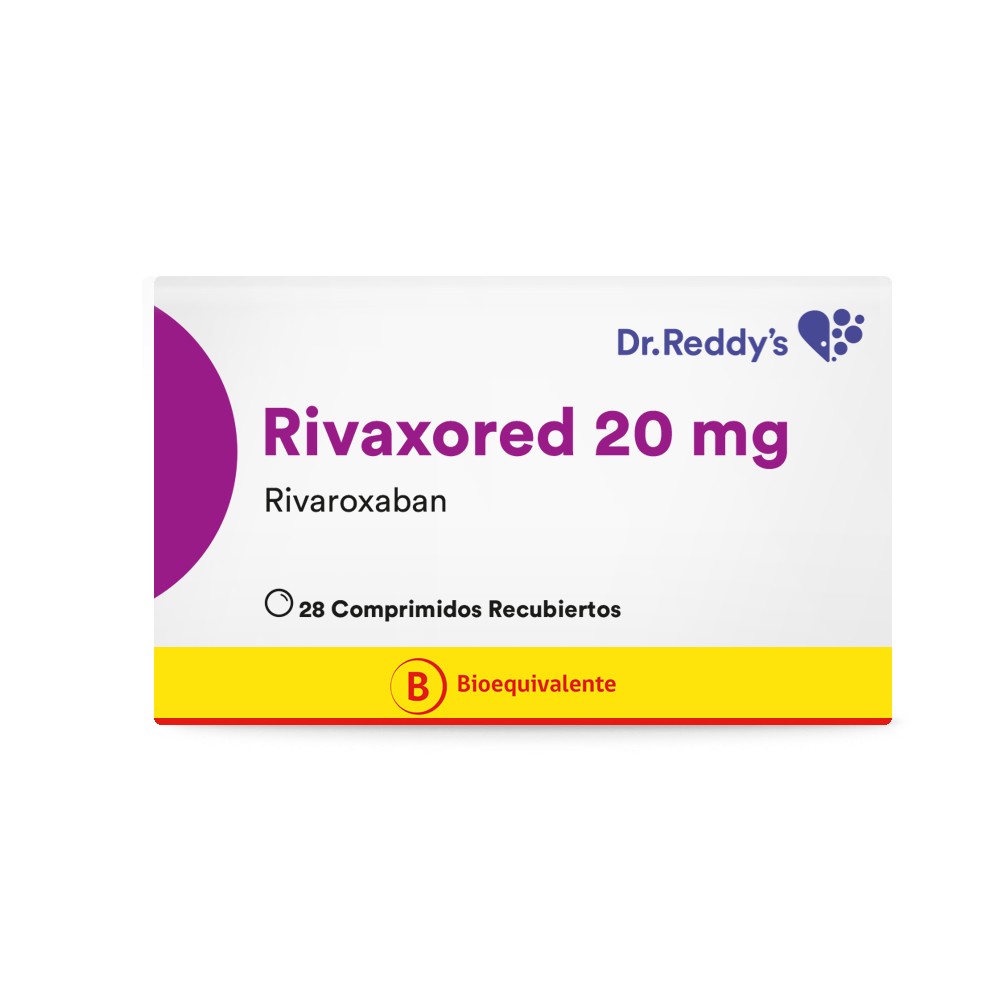 Rivaxored Rivaroxaban 20mg 28 comprimidos recubiertos