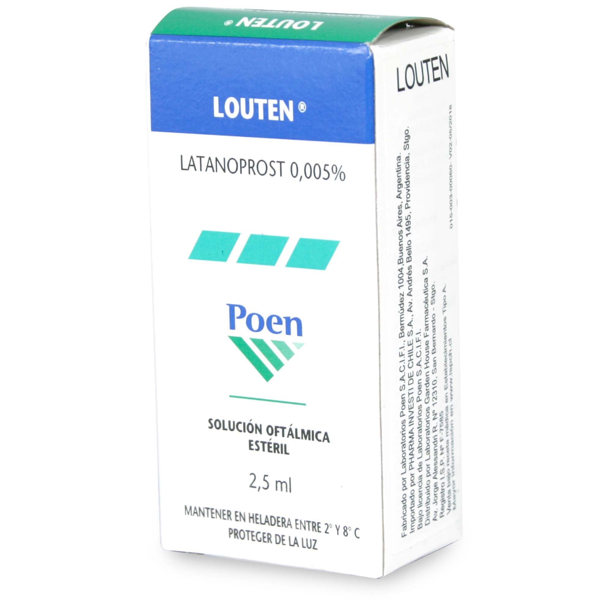Louten Latanoprost 0,005% Solución Oftalmica 2,5 mL
