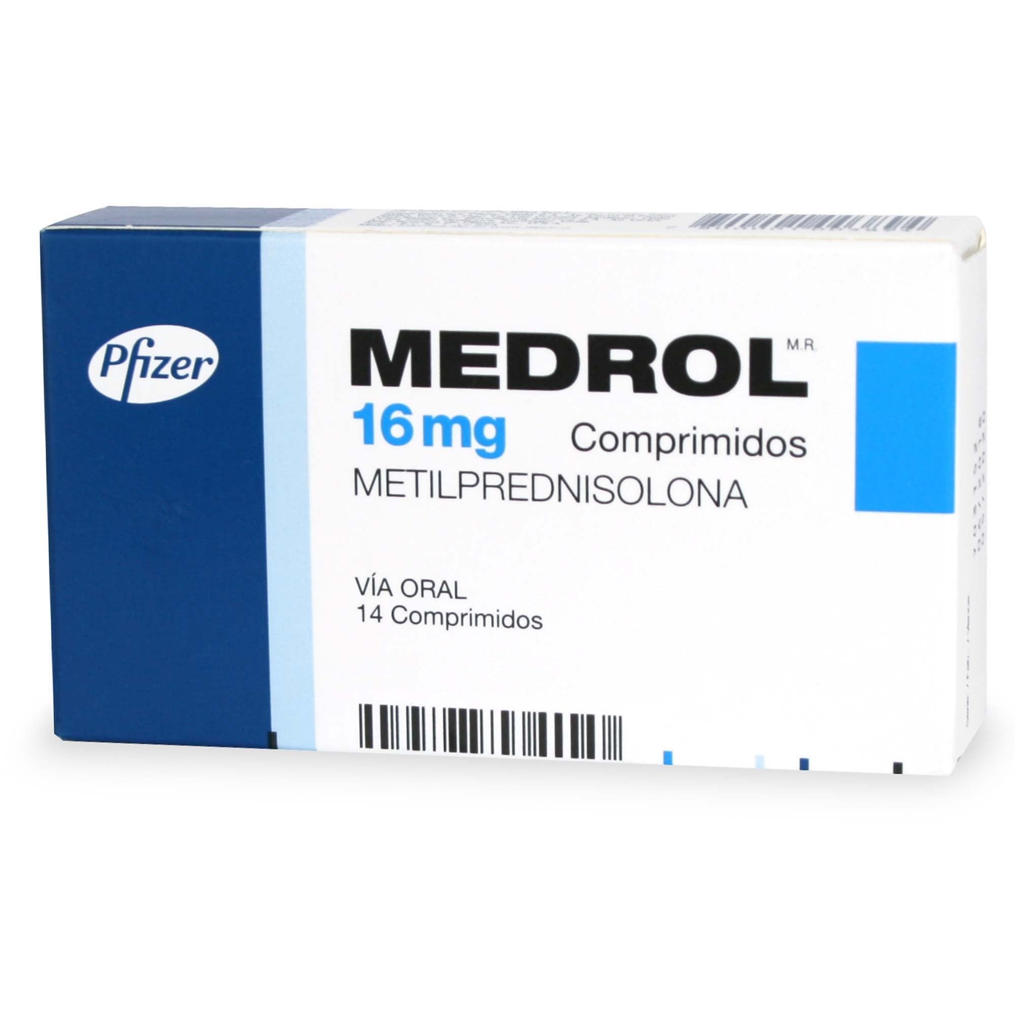 Medrol Metilprednisolona 16 mg 14 Comprimidos