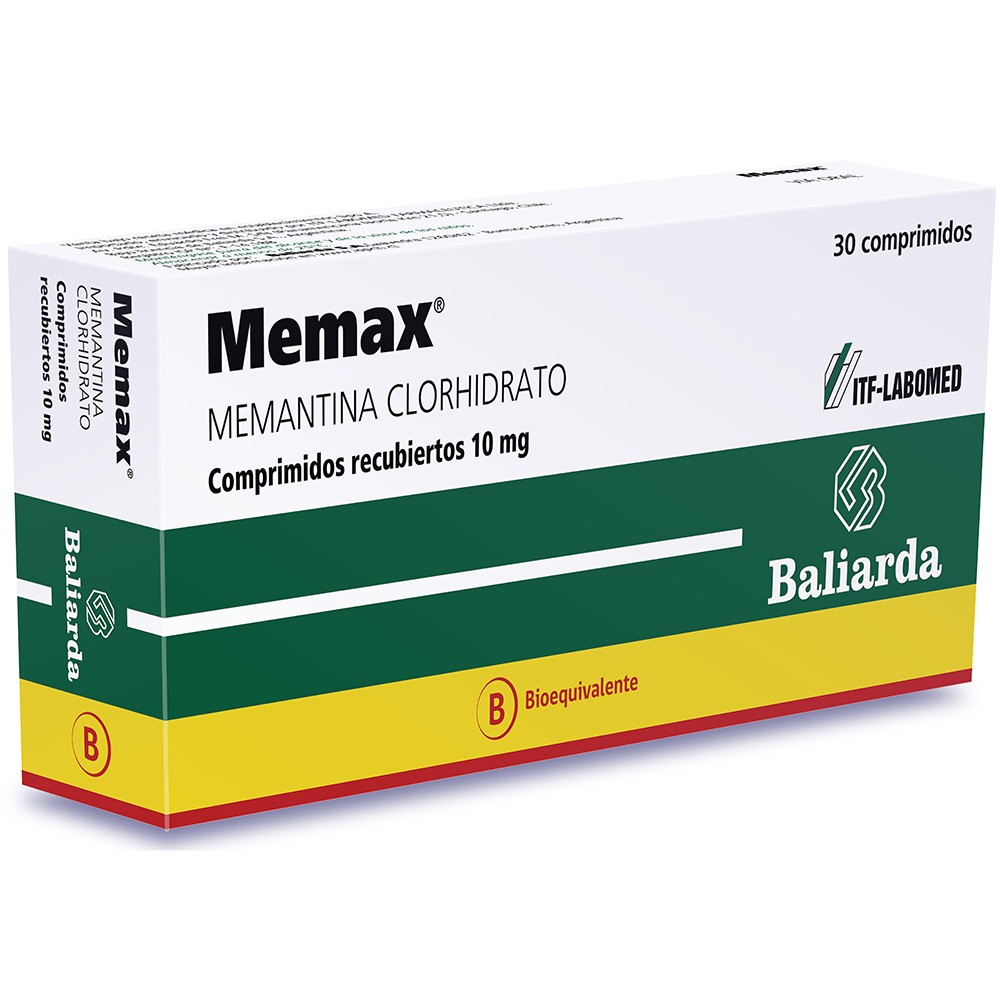 Memax Memantina 10 mg 30 Comprimidos