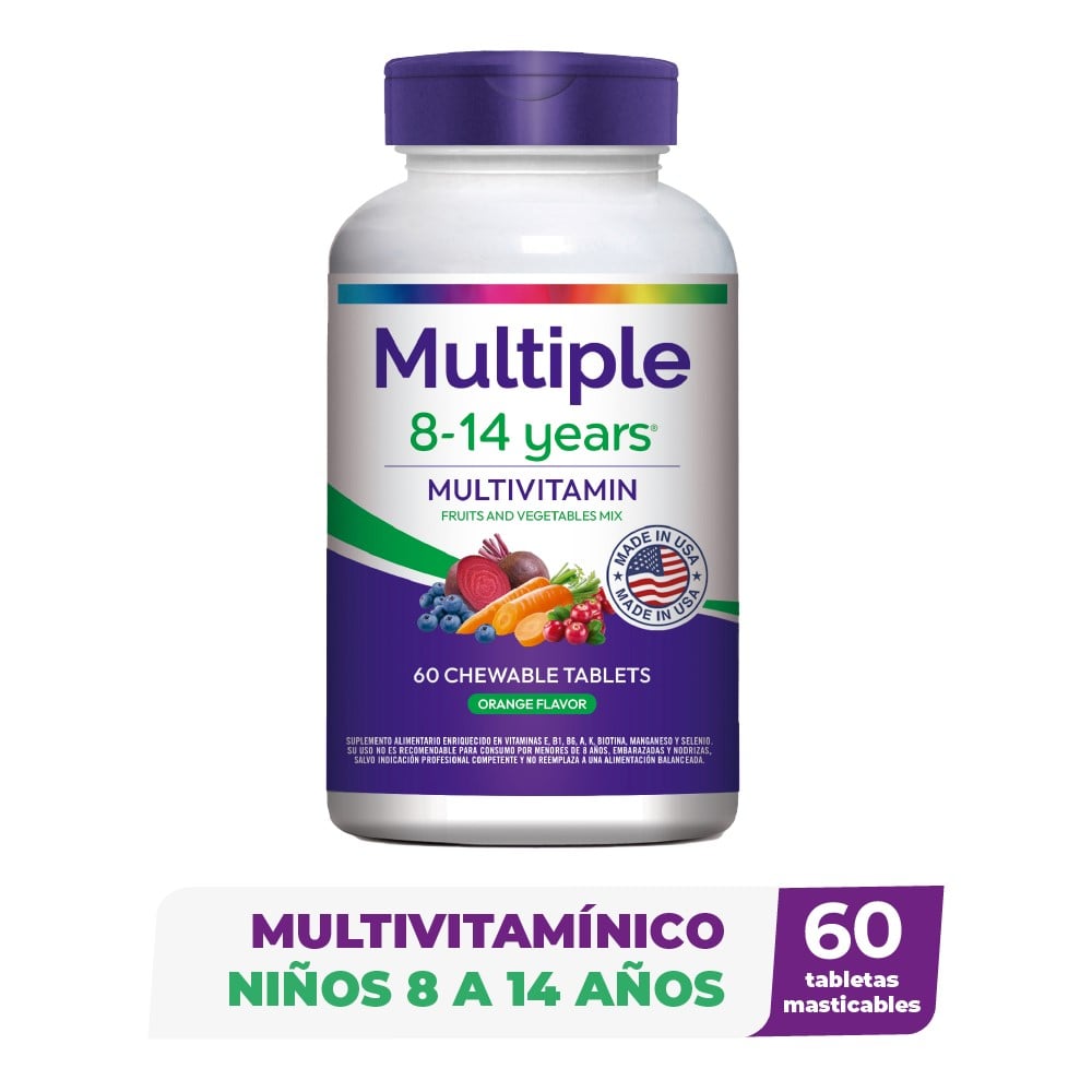 MULTIVITAMÍNICO CON ZINC COMPRIMIDOS MASTICABLES