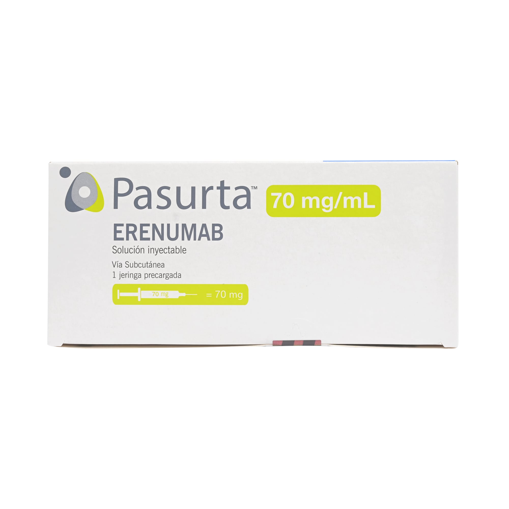 Pasurta Erenumab 70 mg / mL Solucion Inyectable 1 Jeringa Pre cargada