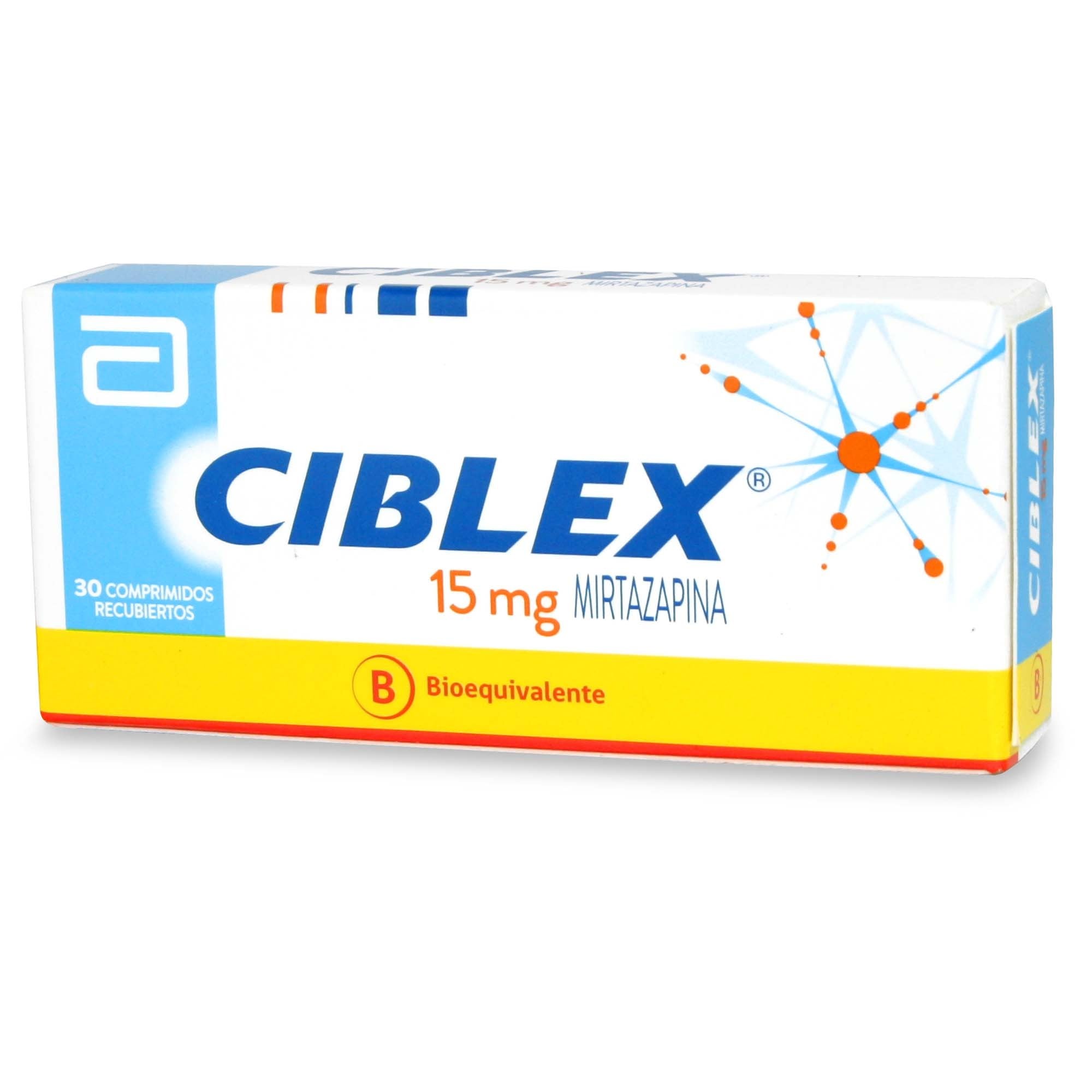 Ciblex Mirtazapina 15 mg 30 Comprimidos Recubierto