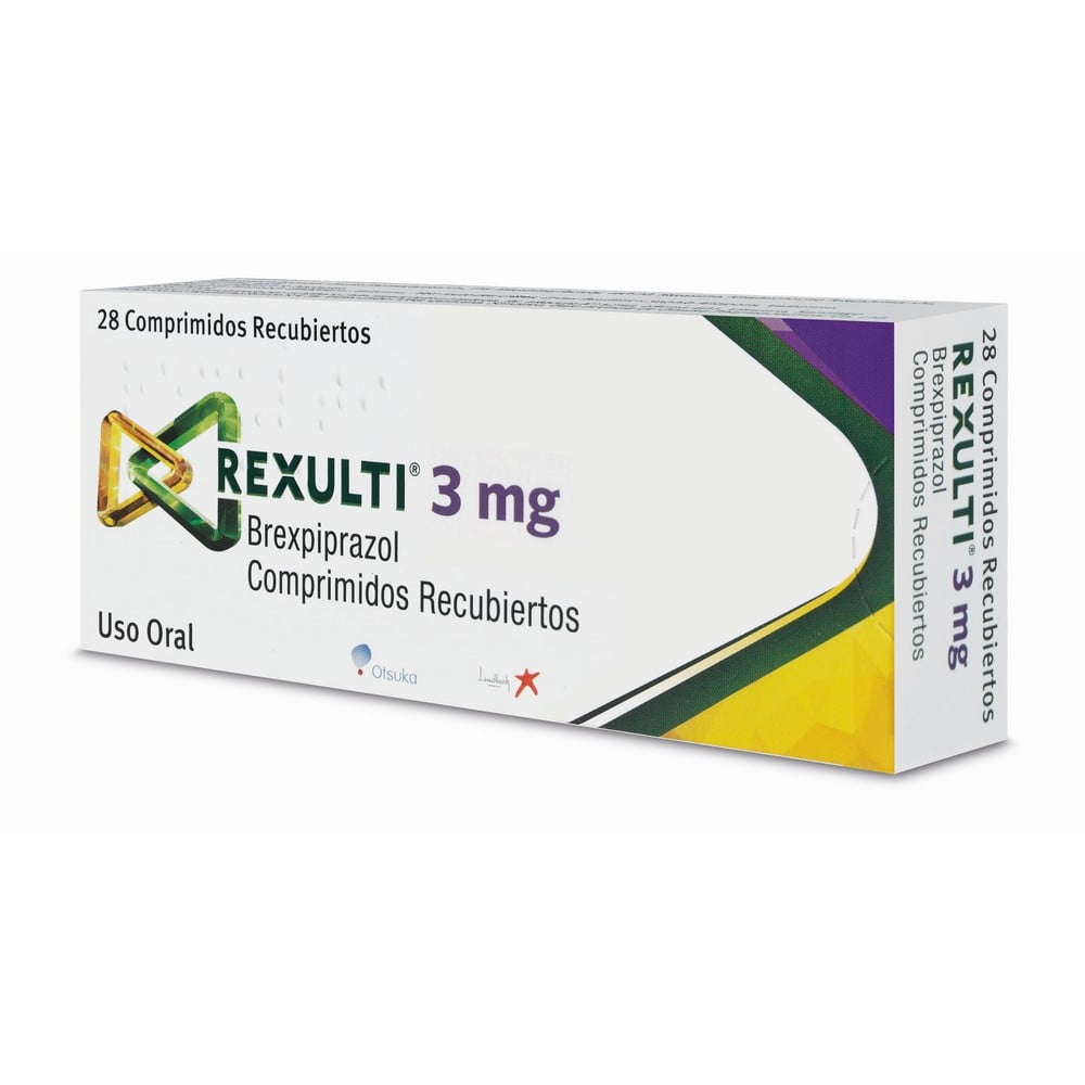Rexulti Brexpiprazol 3 mg 28 Comprimidos Recubiertos
