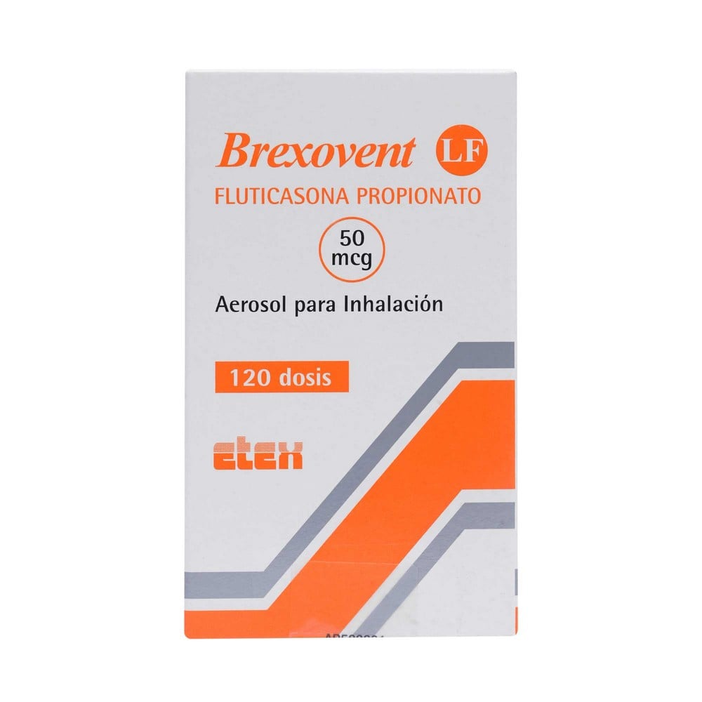 Brexovent LF Fluticasona Propionato 50 mcg Inhalador Bucal 120 Dosis