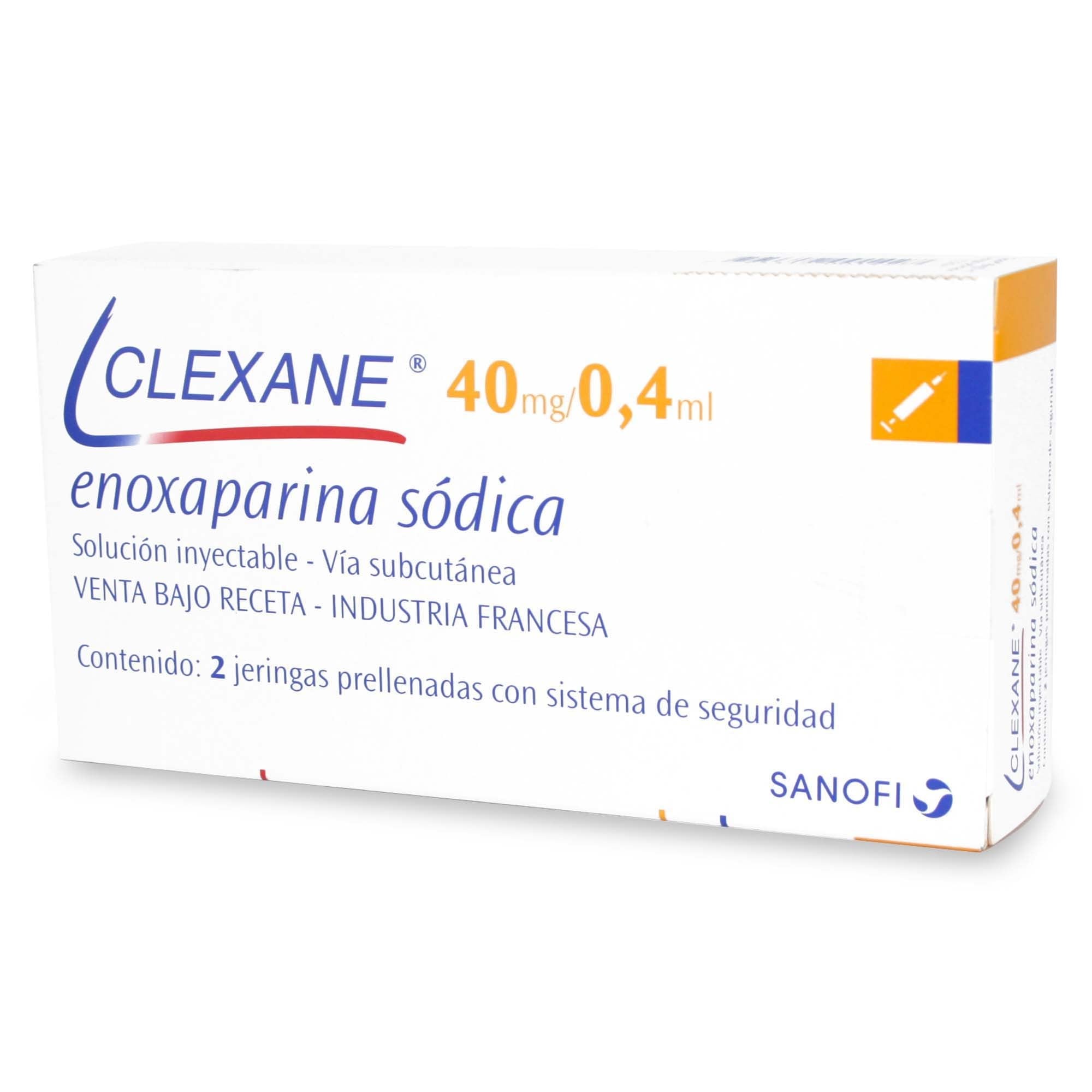 CLEXANE SOLUCIÓN INYECTABLE 200 mg/2 mL