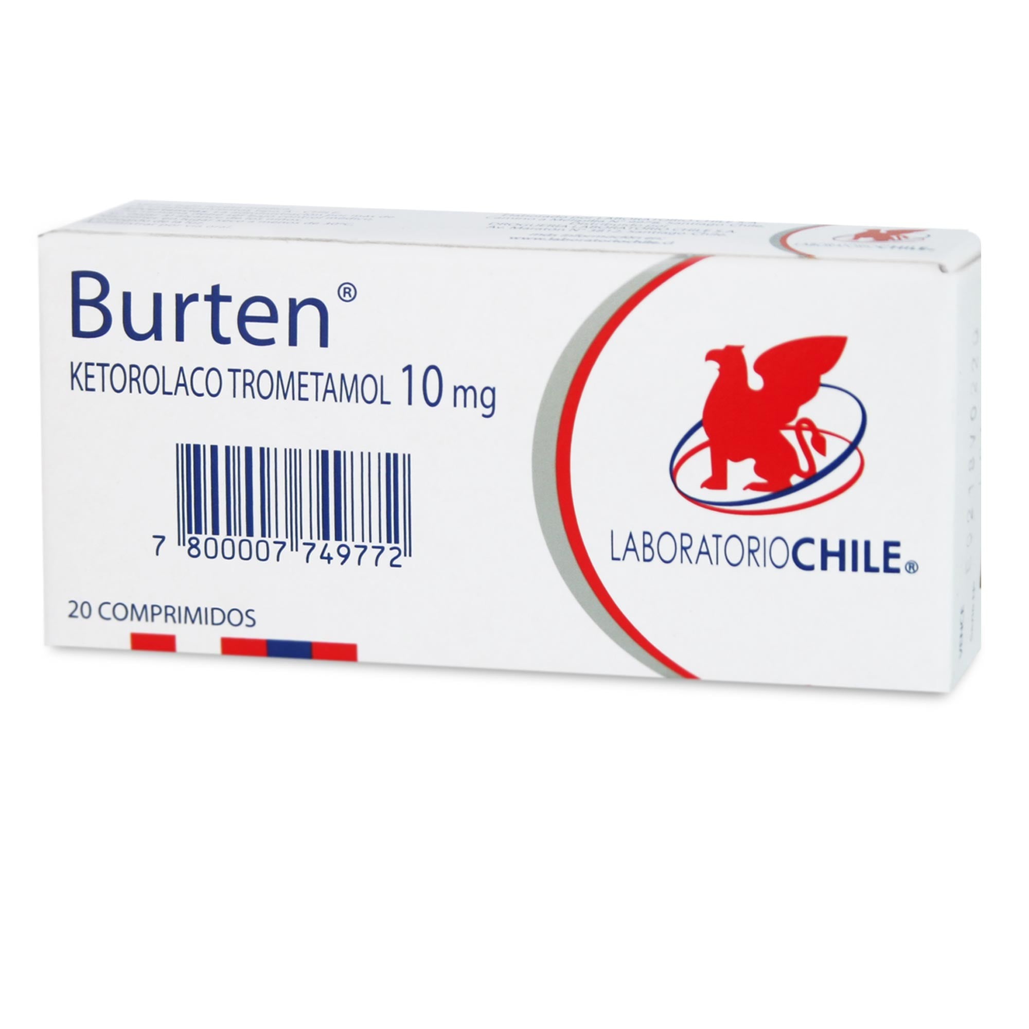 Burten Ketorolaco 10 mg 20 Comprimidos