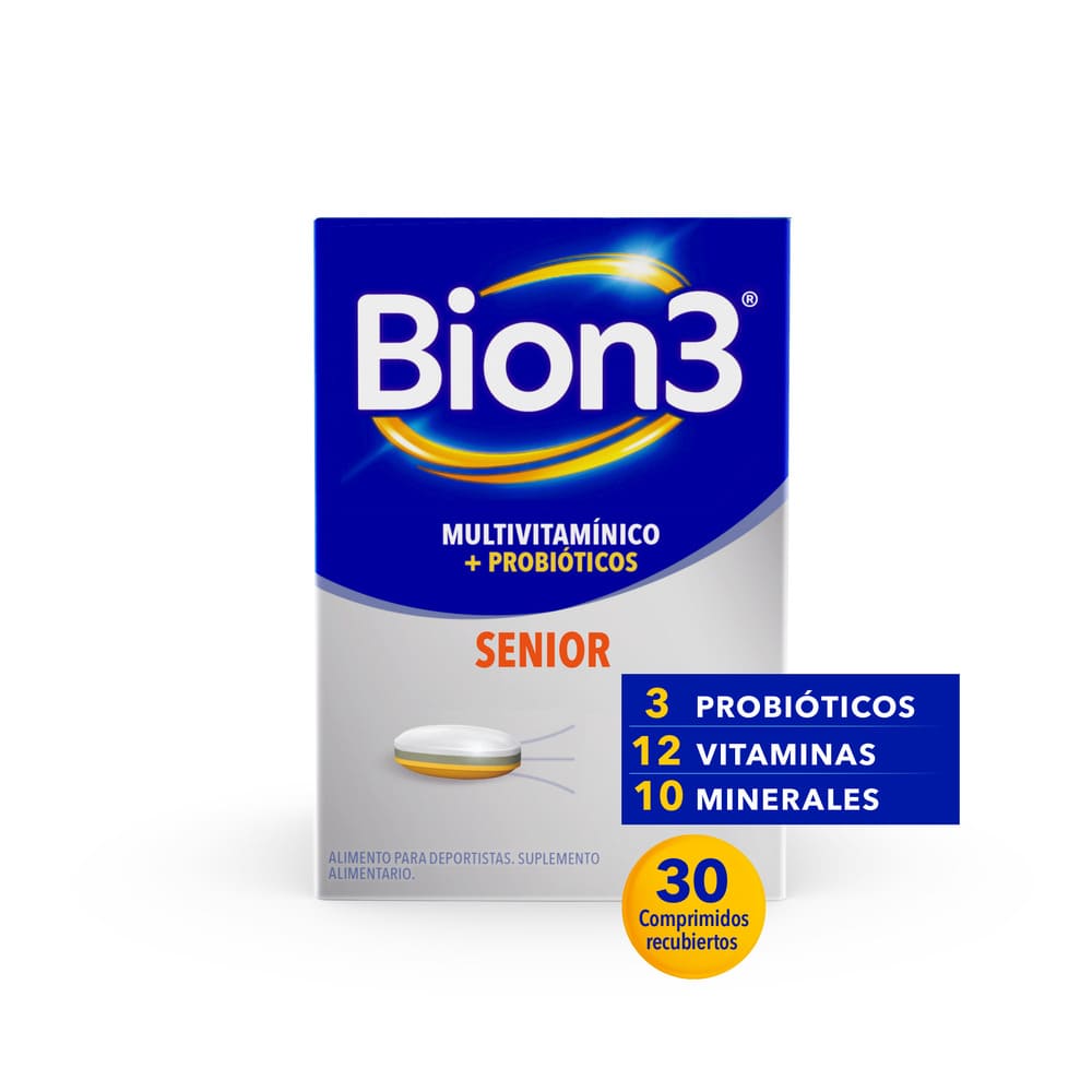 Bion 3 Senior Vitaminas 30 Comprimidos Recubierto