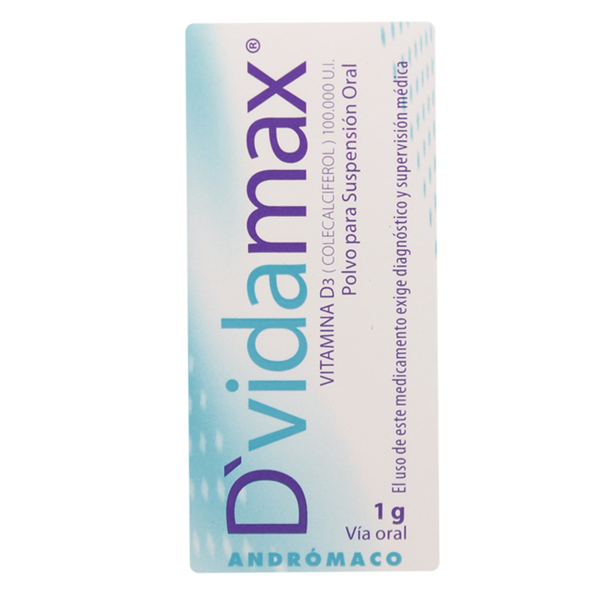 D' VIDAMAX POLVO PARA SUSPENSIÓN ORAL 100.000 UI (VITAMINA D3 (COLECALCIFEROL)).