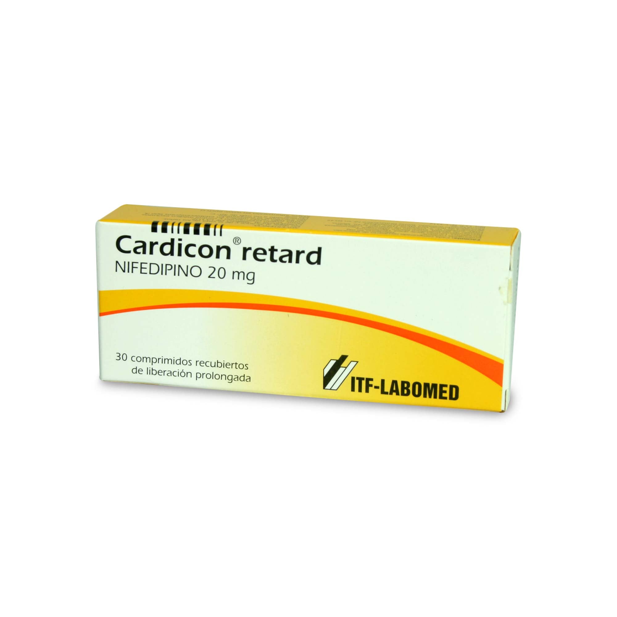Cardicon Nifedipino 20 mg 30 Comprimidos
