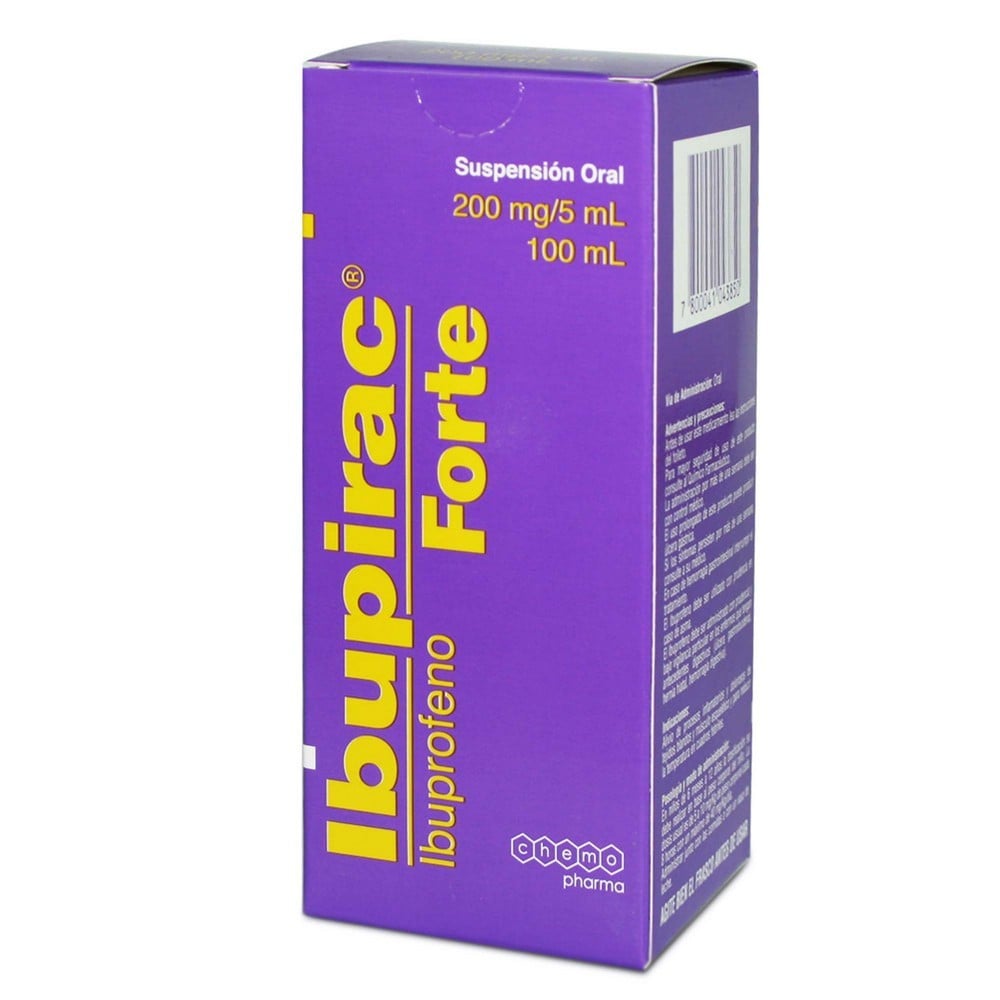 Ibupirac Forte Ibuprofeno 200 mg/5 mL Suspensión Oral 100 mL