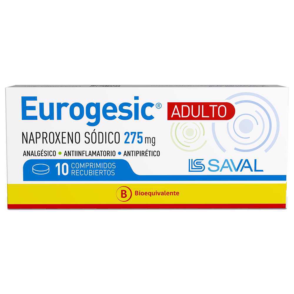 EUROGESIC ADULTO COMPRIMIDOS RECUBIERTOS 275 mg