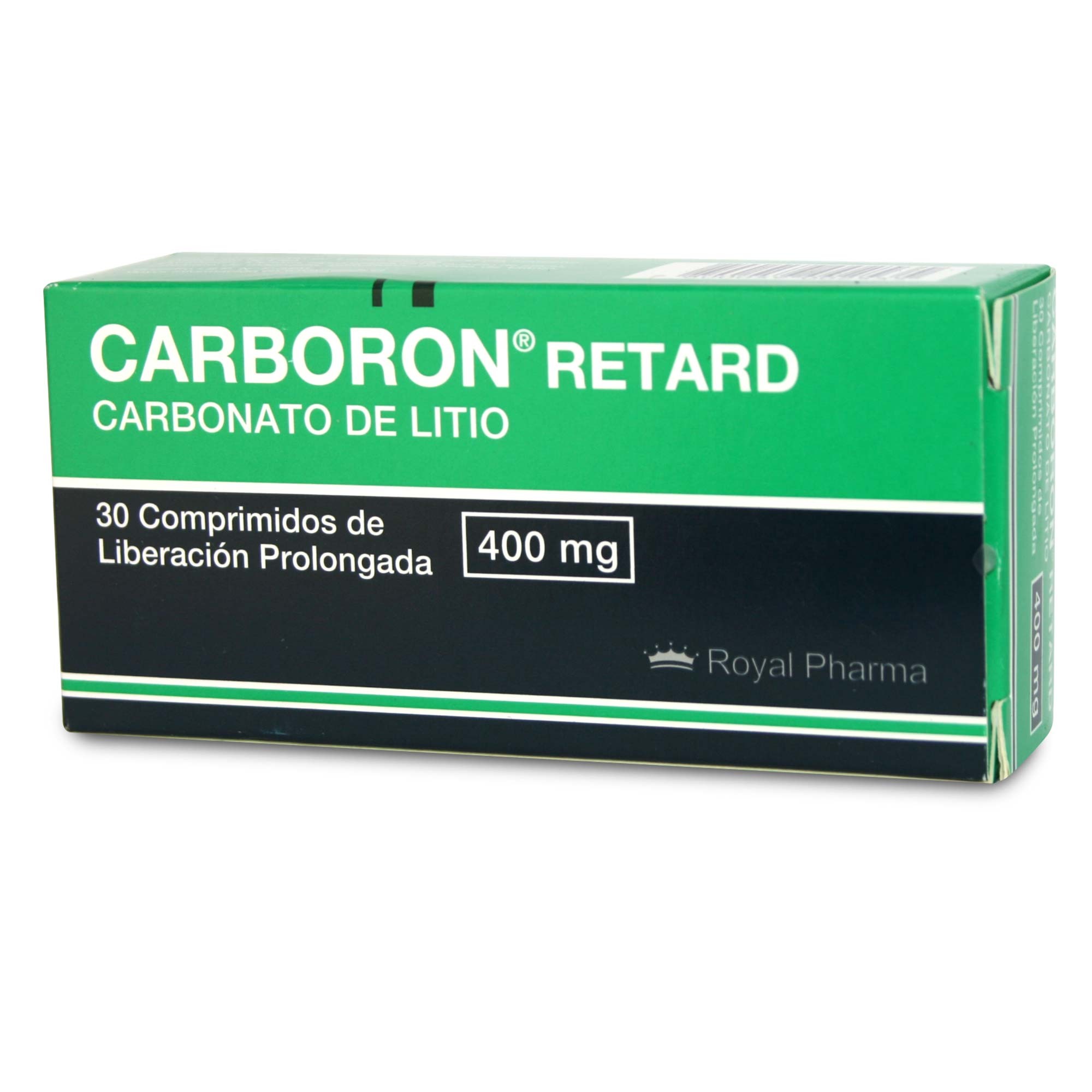 Carboron Retard Carbonato De Litio 400 mg 30 Comprimidos