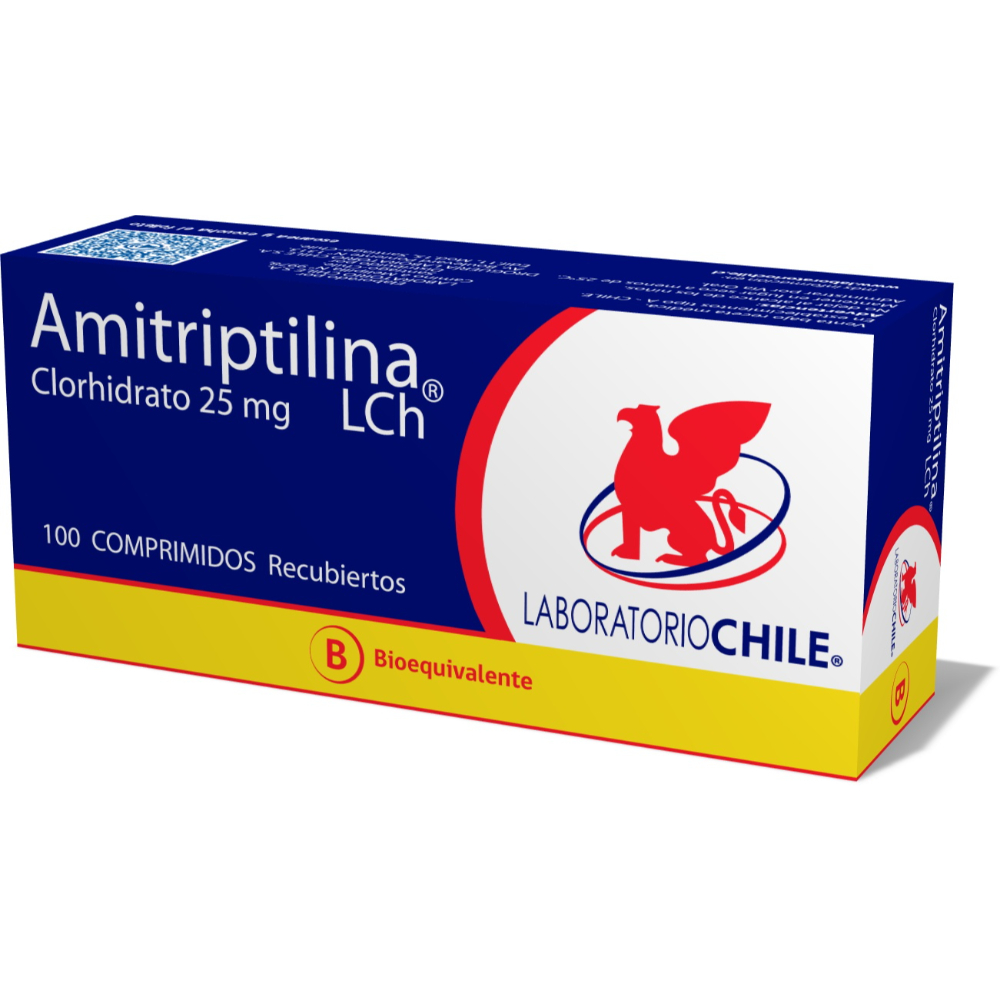Amitriptilina 25 mg 100 Comprimidos