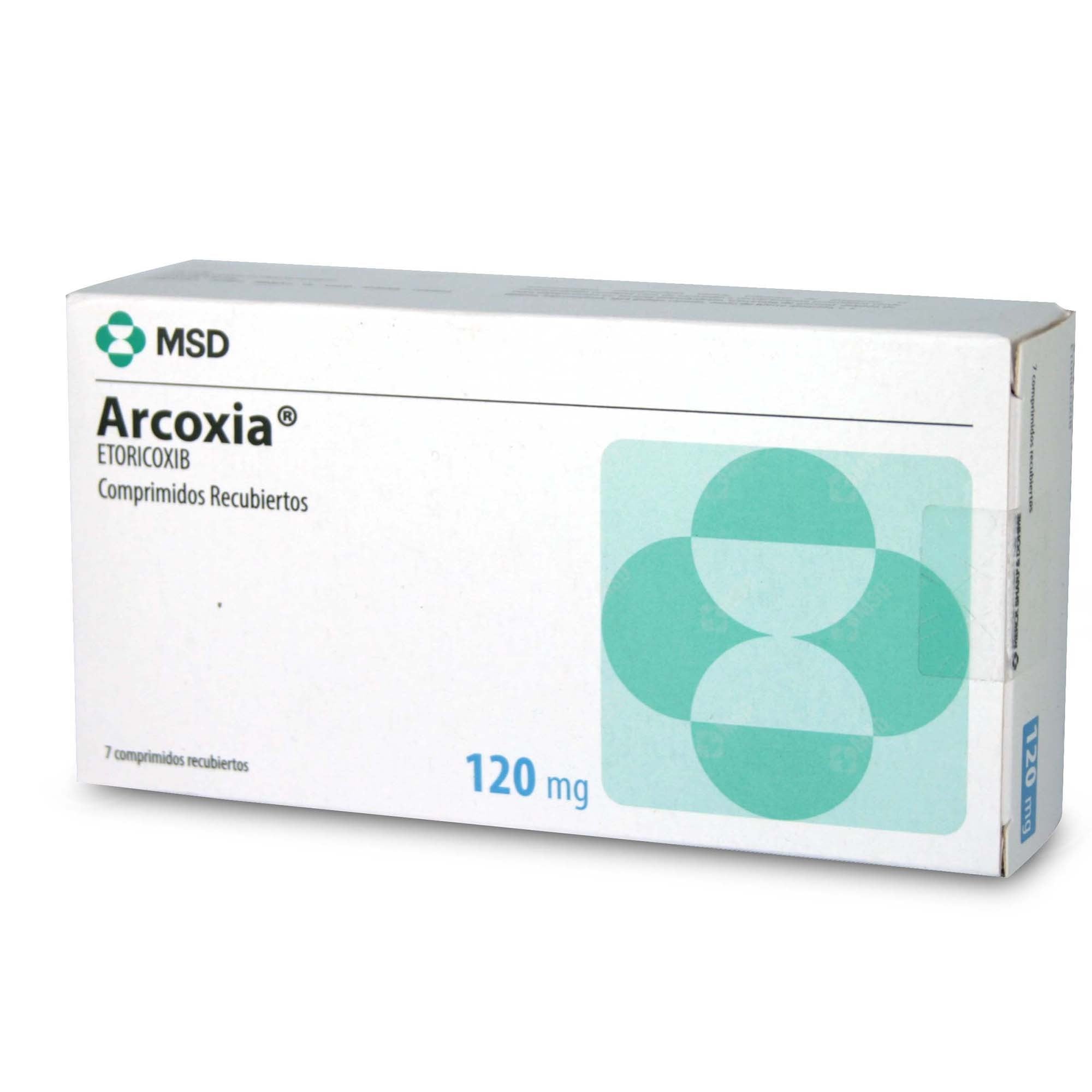 Arcoxia Etoricoxib 120 mg 7 Comprimidos Recubiertos