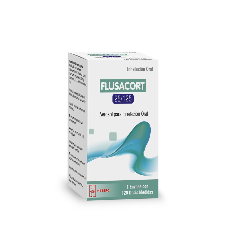 Flusacort 25/125 Aerosol Para Inhalacion Oral 120 Dosis