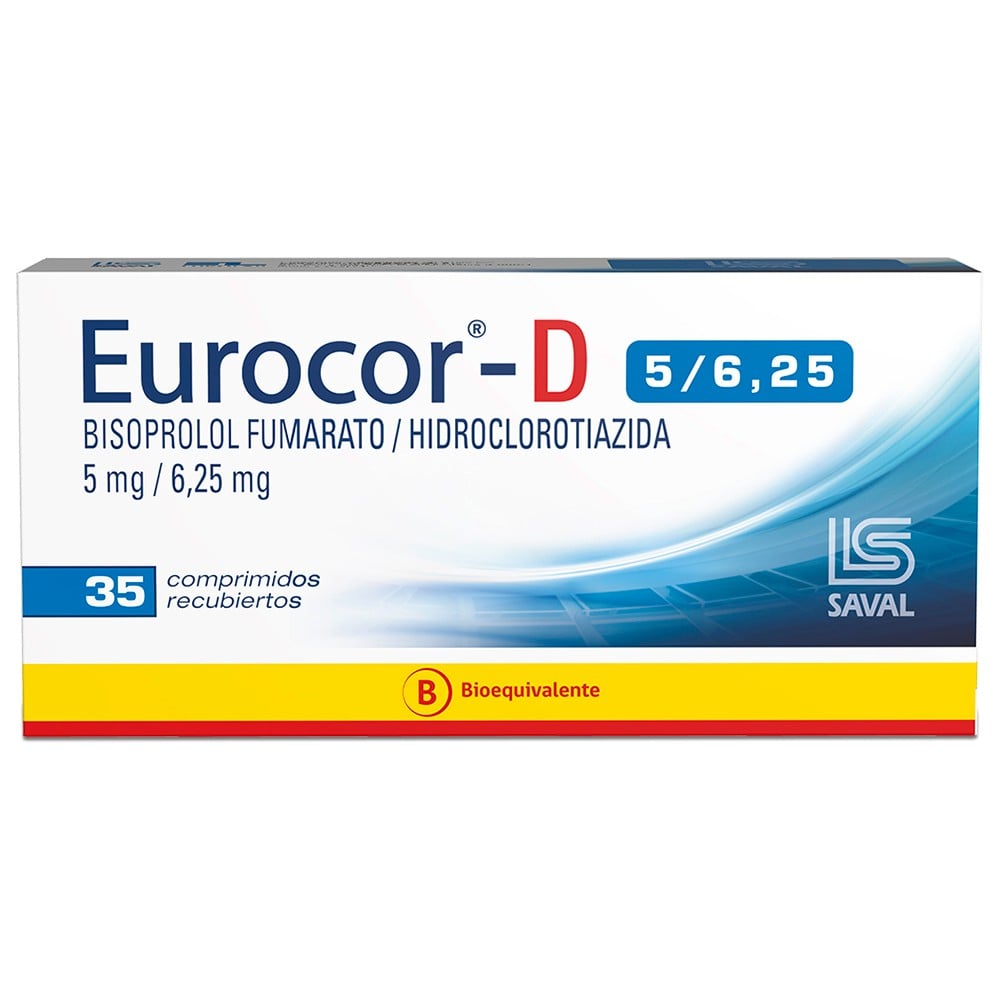 Eurocor-D Bisoprolol 5 mg 35 Comprimidos