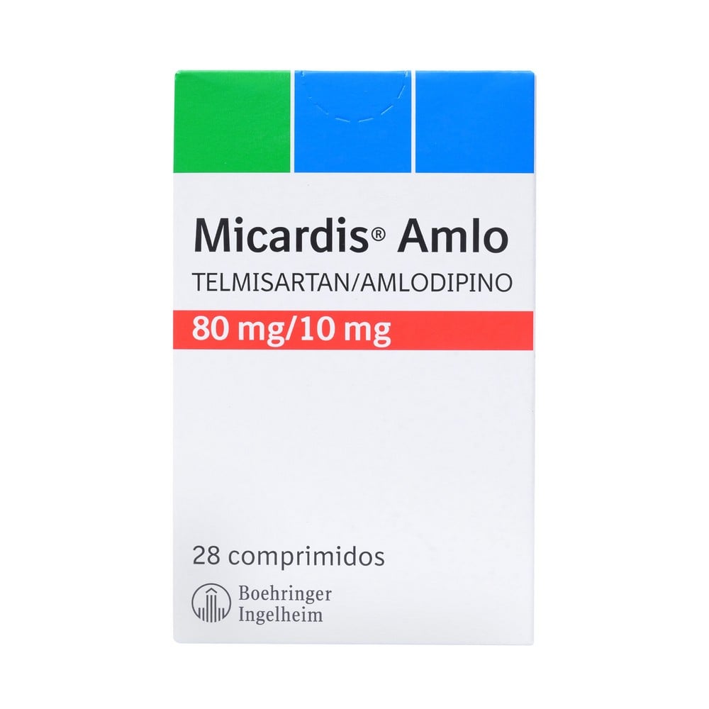 Micardis AmLo Telmisartan 80 mg 28 Comprimidos