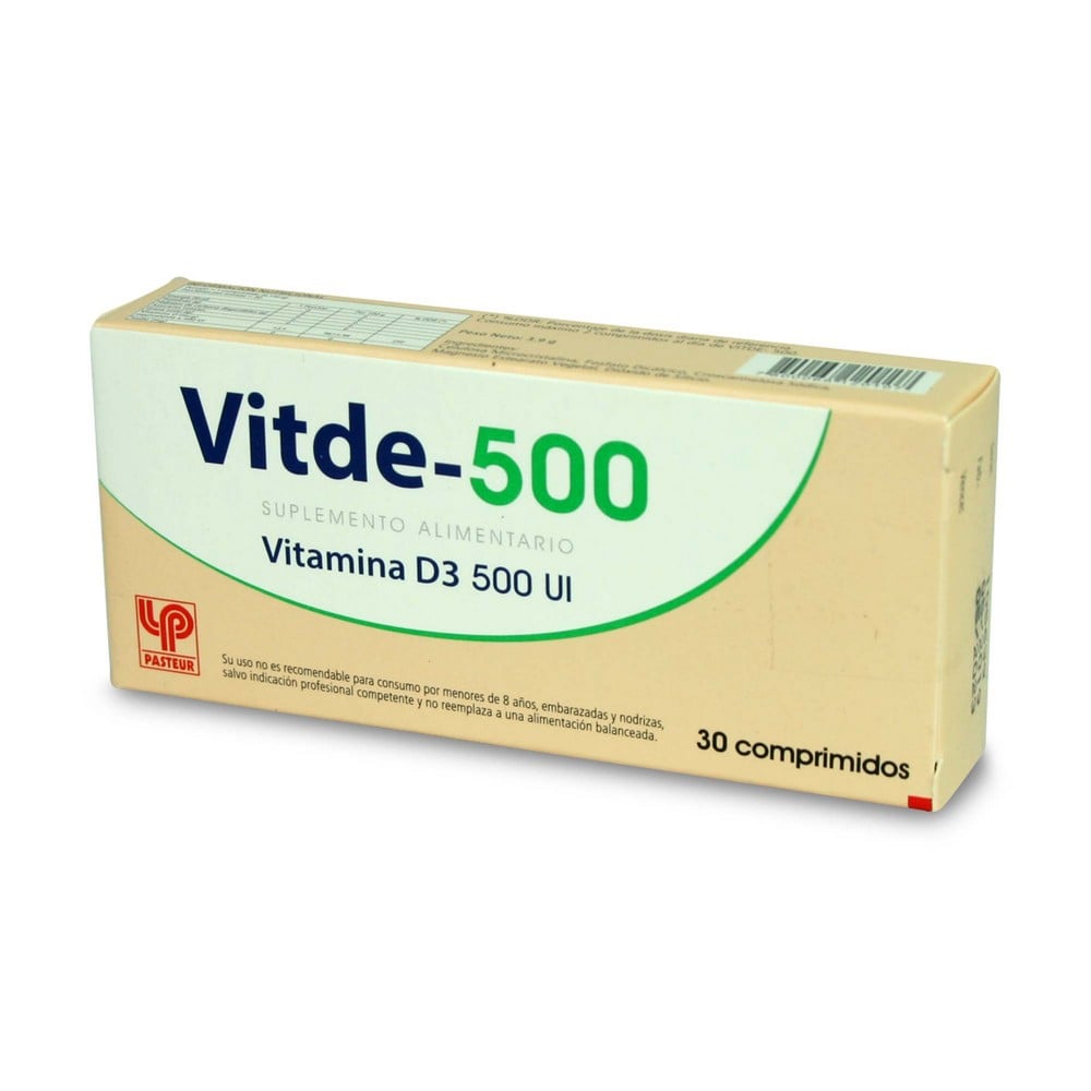 Vitde-500 Vitamina D3 500 UI 30 Comprimidos