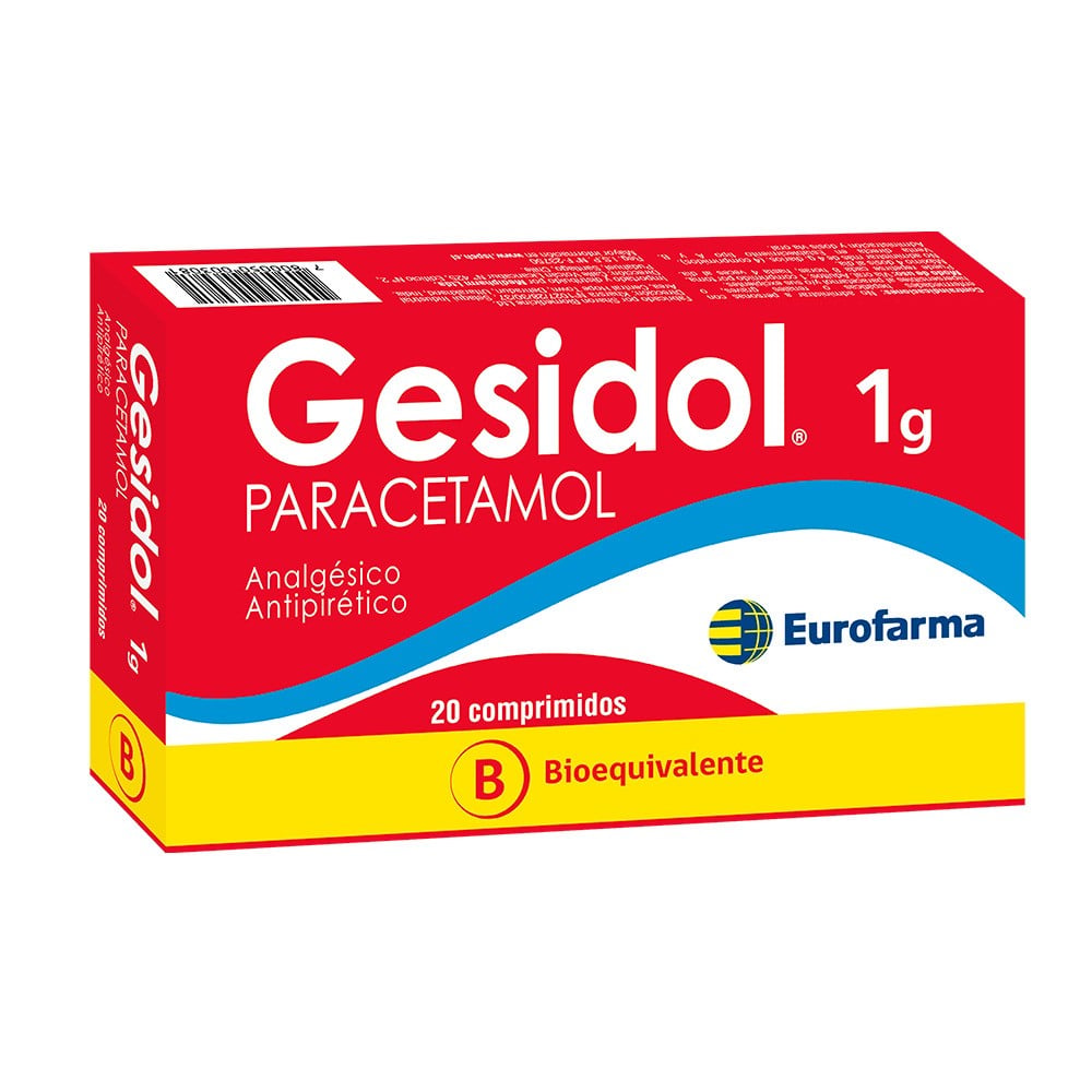 Gesidol Paracetamol 1 gr 20 Comprimidos