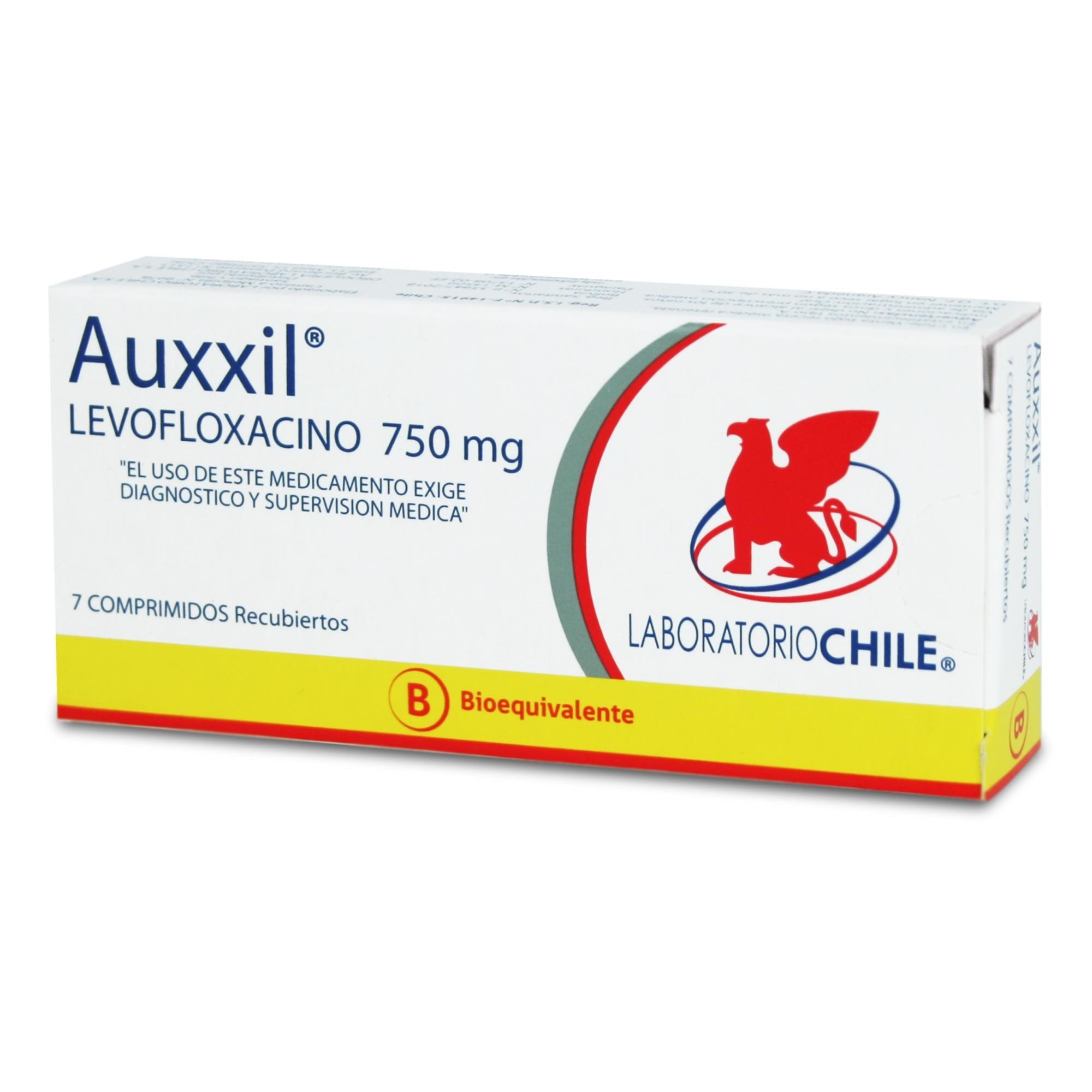 Auxxil Levofloxacina 750 mg 7 Comprimidos Recubierto