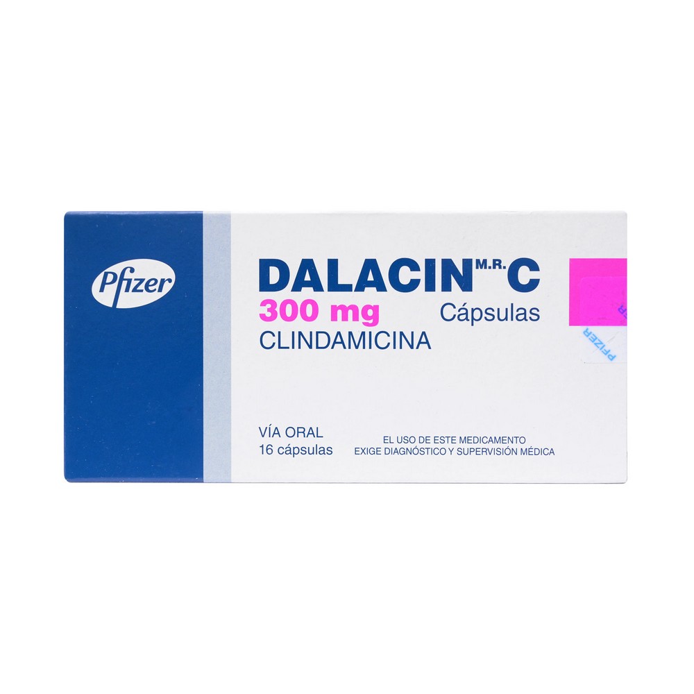 Dalacin C  Clindamicina 300 mg 16 Cápsulas