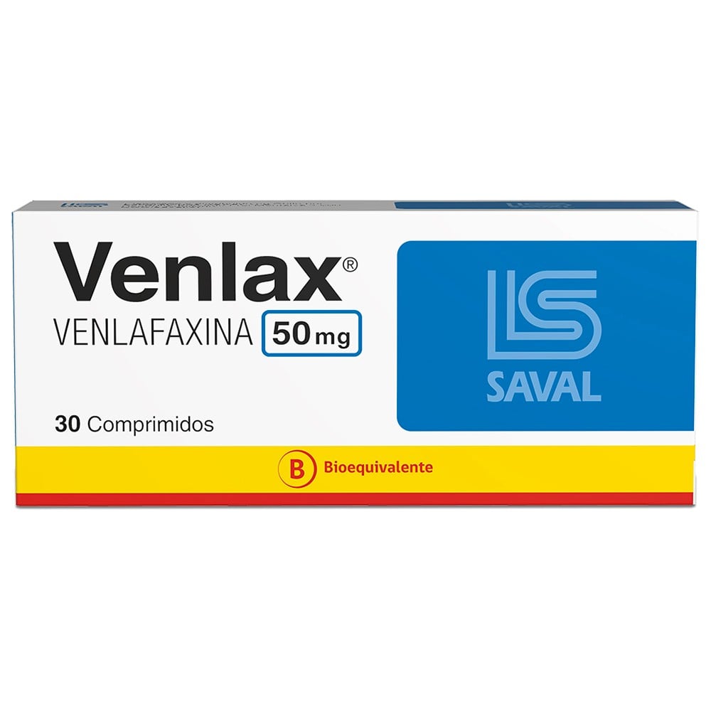Venlax Venlafaxina 50 mg 30 Comprimidos