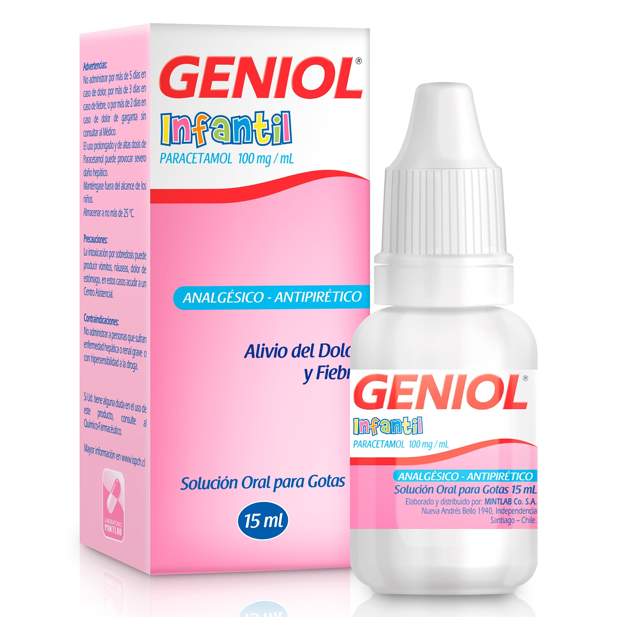 GESIDOL INFANTIL SOLUCIÓN PARA GOTAS ORALES 100 mg/mL (PARACETAMOL)