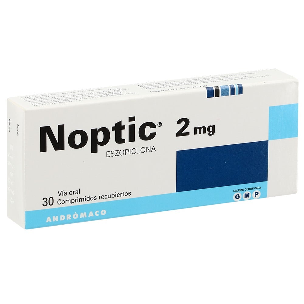 Noptic Eszopiclona 2 mg 30 Comprimidos