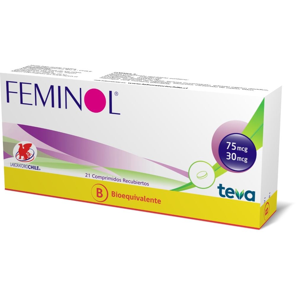 Feminol Gestodeno 75 mcg 21 Comprimidos
