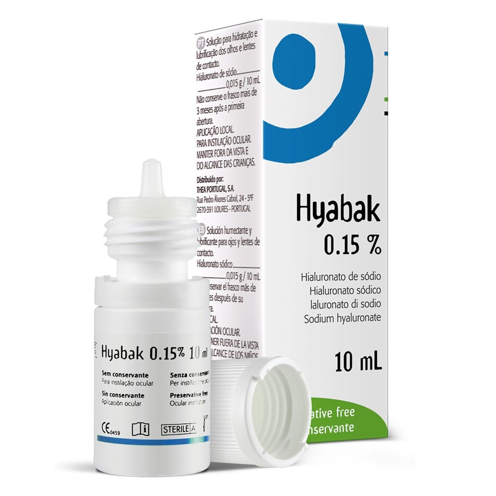 Hyabak Hialuronato De Sodio 0,15% Solución Oftalmica 10 mL