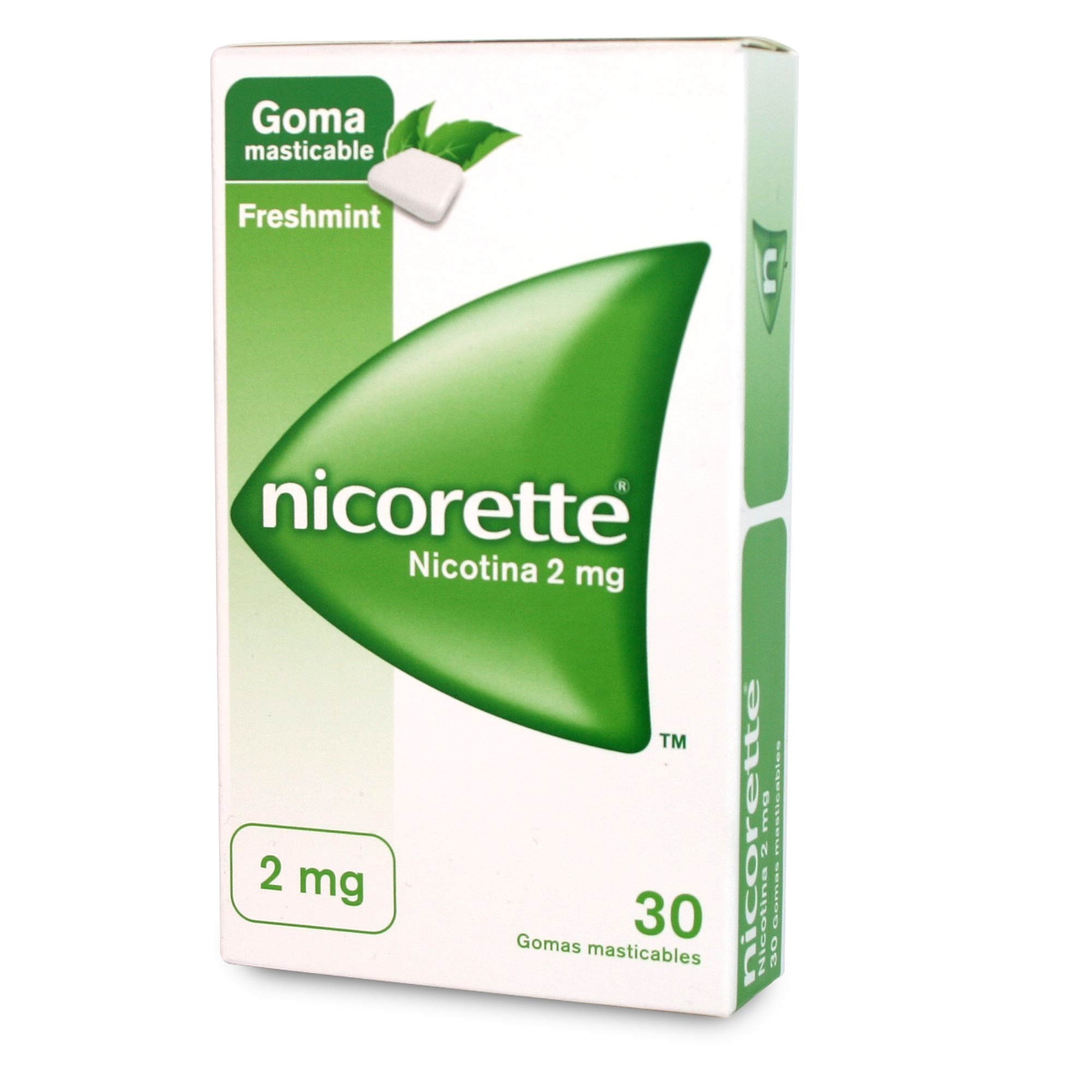 Nicorette Nicotina 2 mg 30 Gomas Masticables Freshmint