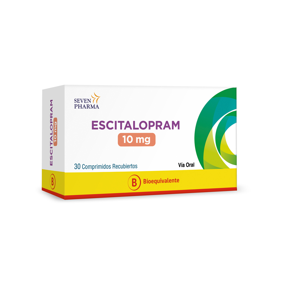 Escitalopram 10 mg 30 Comprimidos