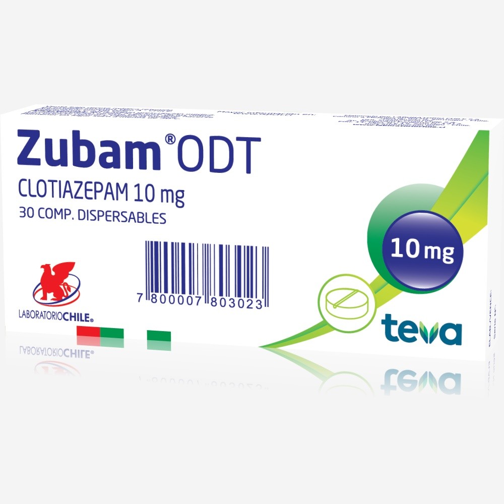 Zubam ODT 10 mg 30 Comprimidos Dispersables