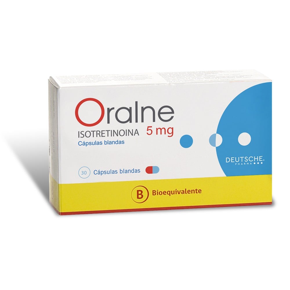 Oralne Isotretinoina 5 mg 30 Cápsulas Blandas