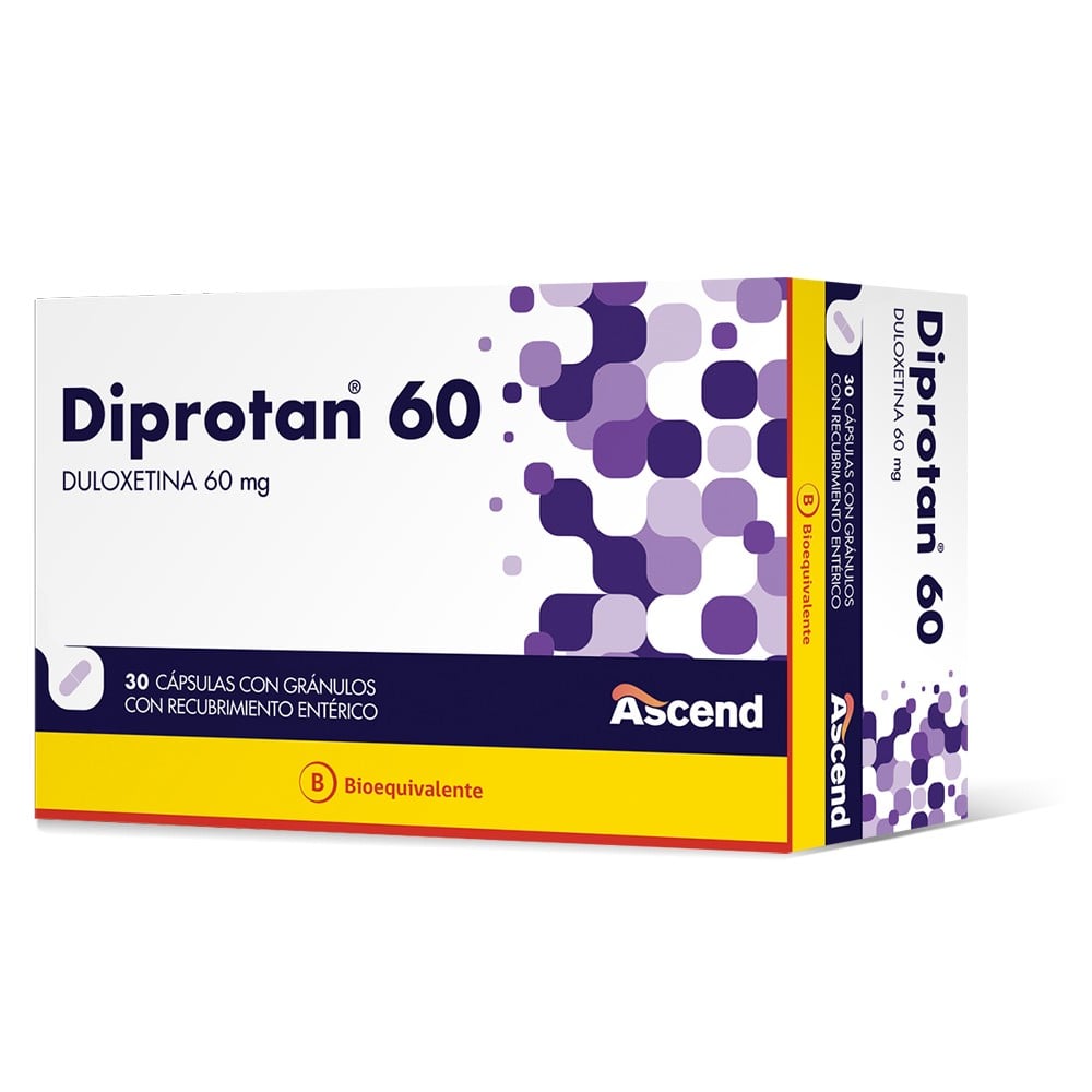 Diprotan Duloxetina 60 mg 30 Cápsulas