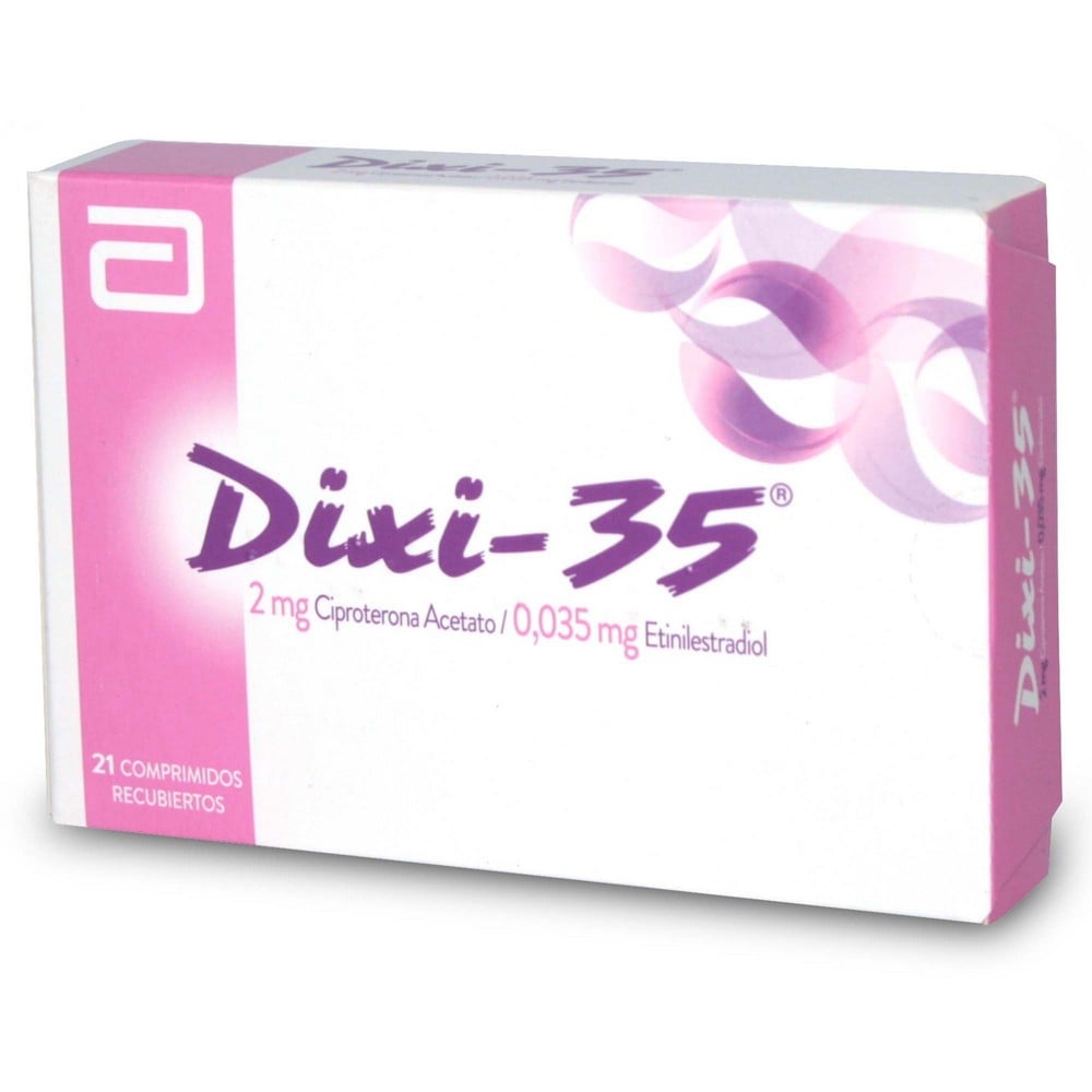 Dixi-35 Ciproterona 2 mg Etinilestradiol 0,035 mg 21 Comprimidos Recubiertos