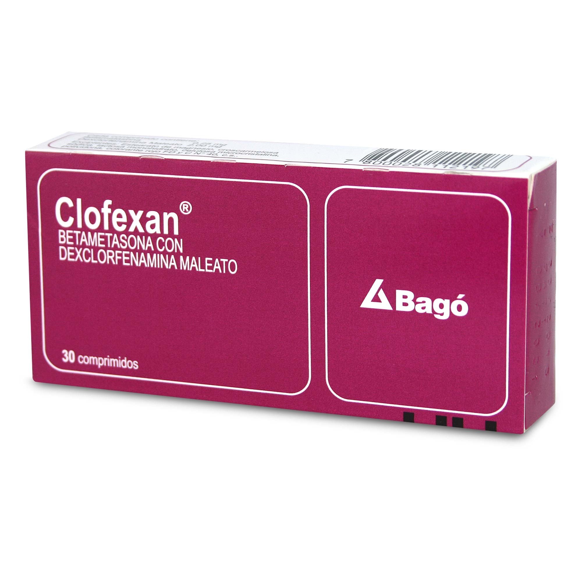 Clofexan Betametasona 2 mg 30 Comprimidos