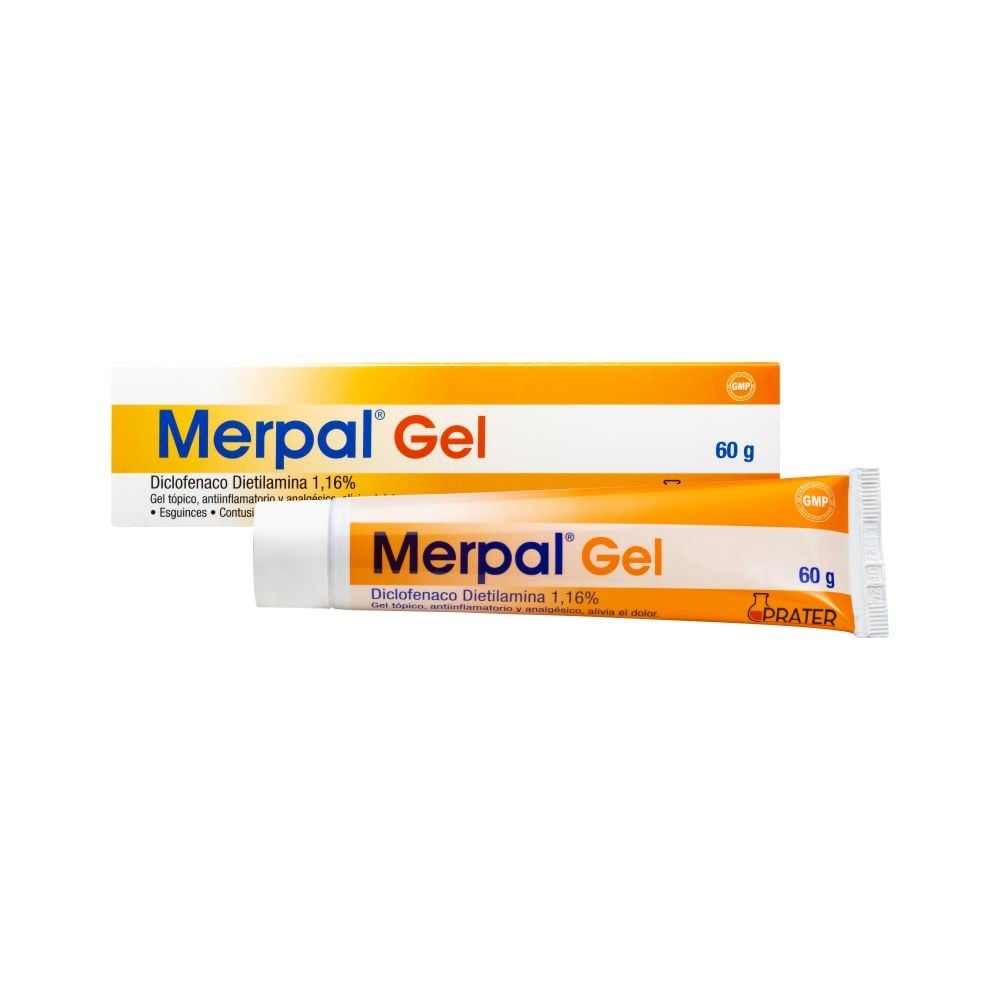 Merpal Diclofenaco Dietilamonio 1% Gel Tópico 60 gr
